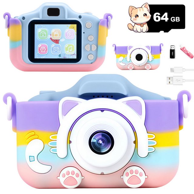 ZEUOPQ KinderKamera Spielzeug-Kamera 20-Megapixel-HD-Kamera 2.0-Zoll-Displa günstig online kaufen