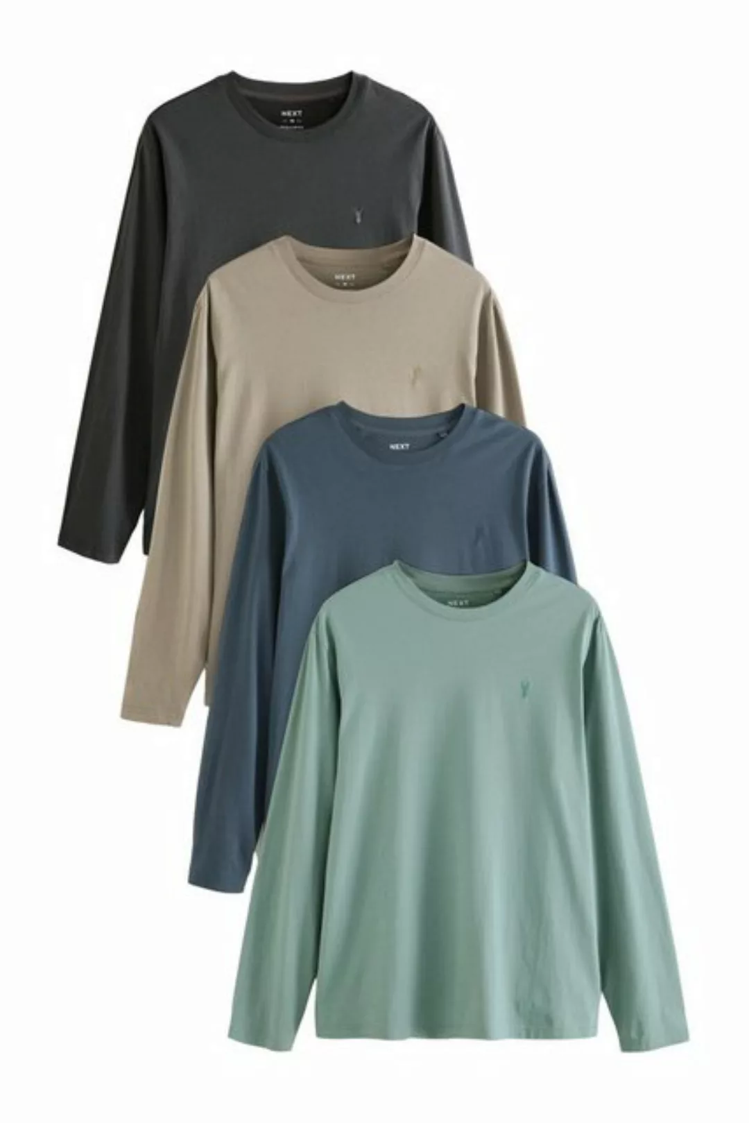 Next Langarmshirt Langarm-Shirts, 4er-Pack (4-tlg) günstig online kaufen