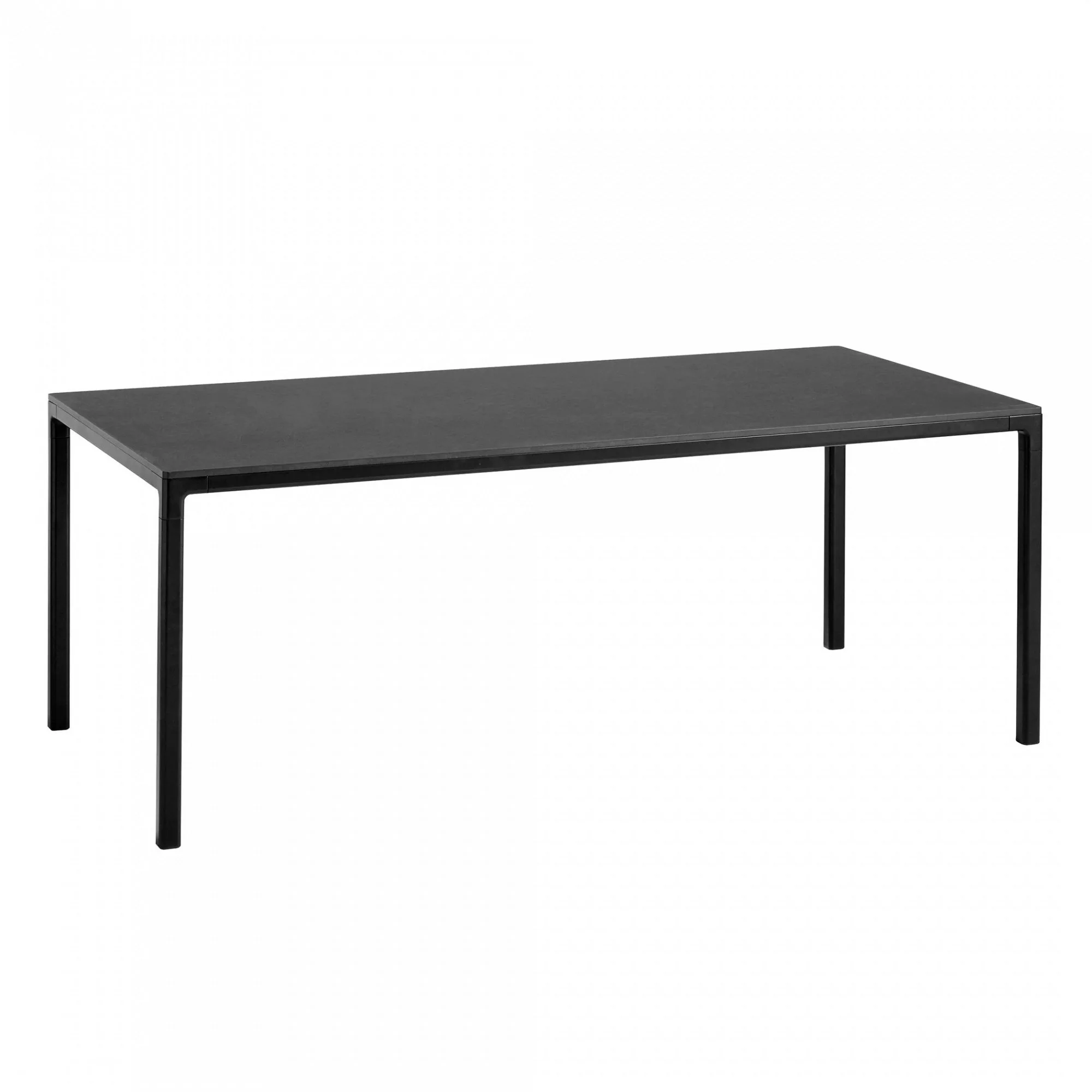 HAY - T12 Tisch Linoleum 200x95cm - schwarz/Linoleum mit lackierter MDF Kan günstig online kaufen
