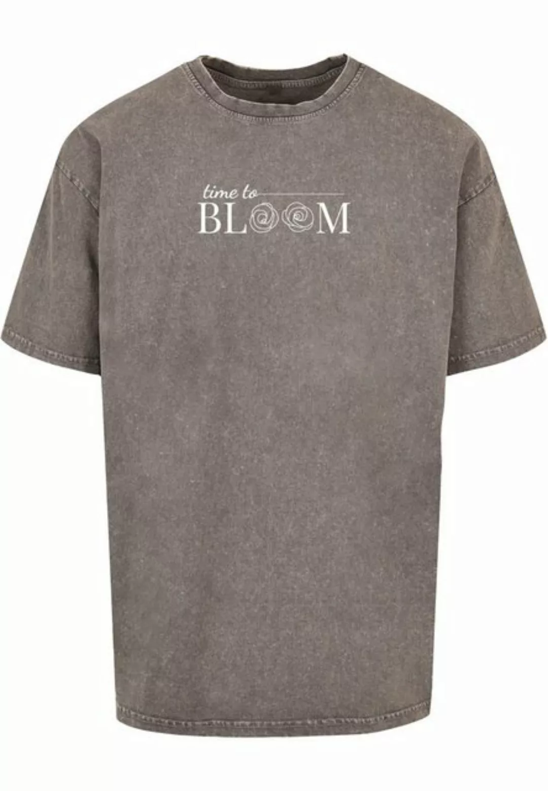 Merchcode T-Shirt Merchcode Herren Time to bloom - Acid Washed Heavy Oversi günstig online kaufen