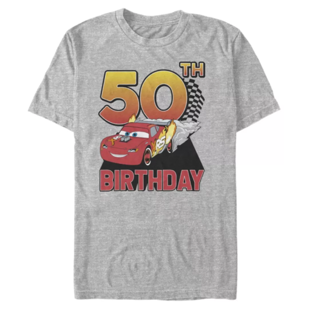 Pixar - Cars - Gruppe Lightning Birthday 50 - Geburtstag - Männer T-Shirt günstig online kaufen