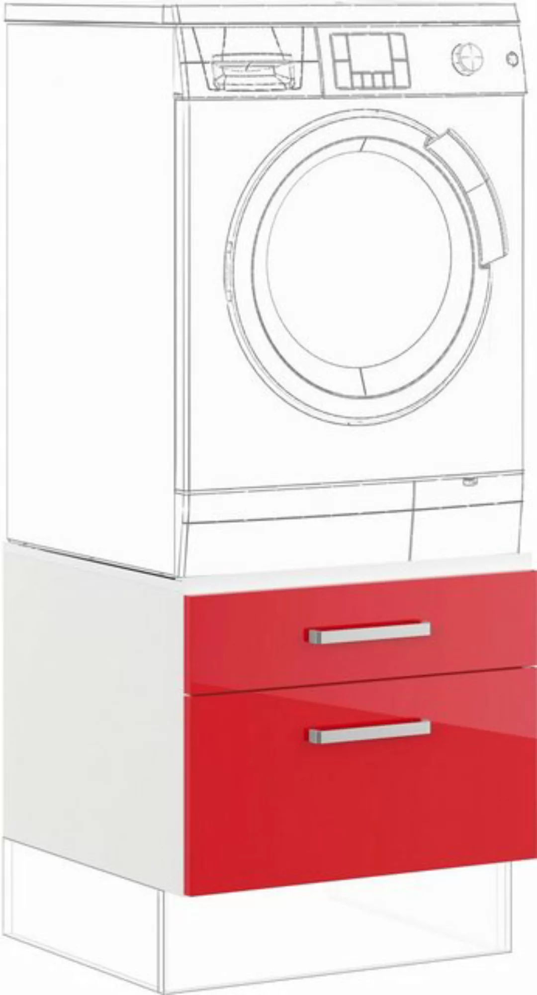 IMPULS KÜCHEN Waschmaschinenumbauschrank "Turin", Breite/Höhe: 60/43,5 cm, günstig online kaufen