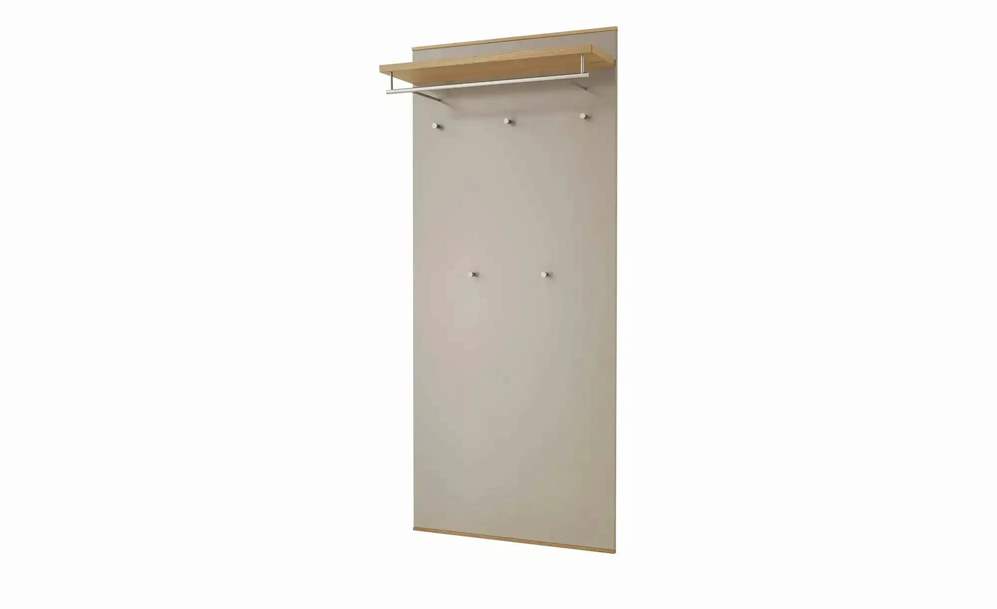 Garderobenpaneel  Longo ¦ beige ¦ Holzwerkstoff, Hartholz ¦ Maße (cm): B: 8 günstig online kaufen