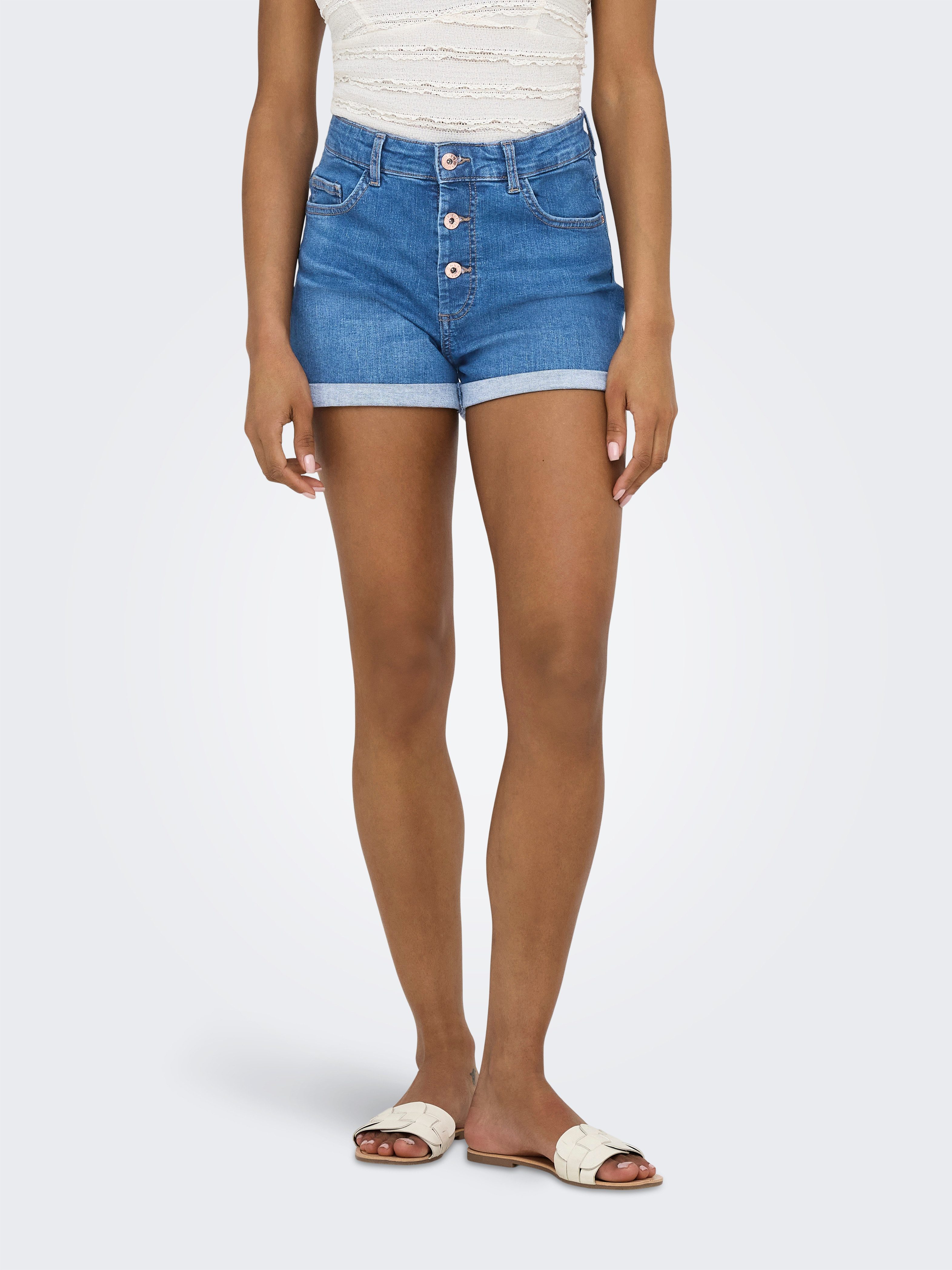 ONLY Shorts ONLHUSH HW BUTTON FOLD günstig online kaufen