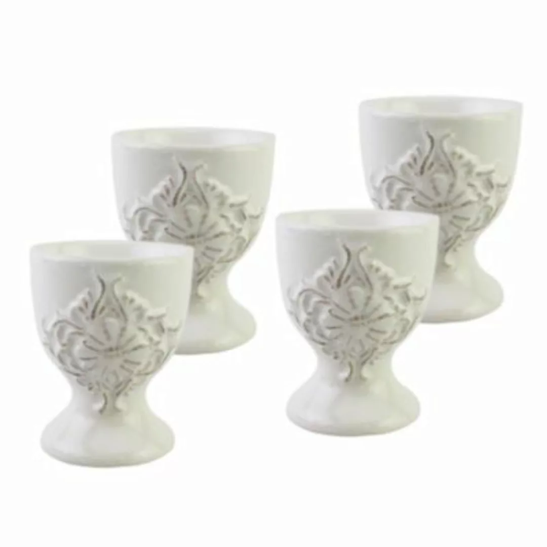 Neuetischkultur Eierbecher Keramik weiß 4er-Set Bessie günstig online kaufen