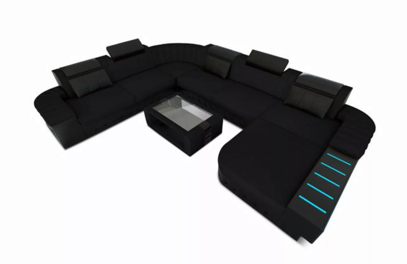 Sofa Dreams Wohnlandschaft Stoff Polster Sofa Couch Bellagio XXL U Form Sto günstig online kaufen