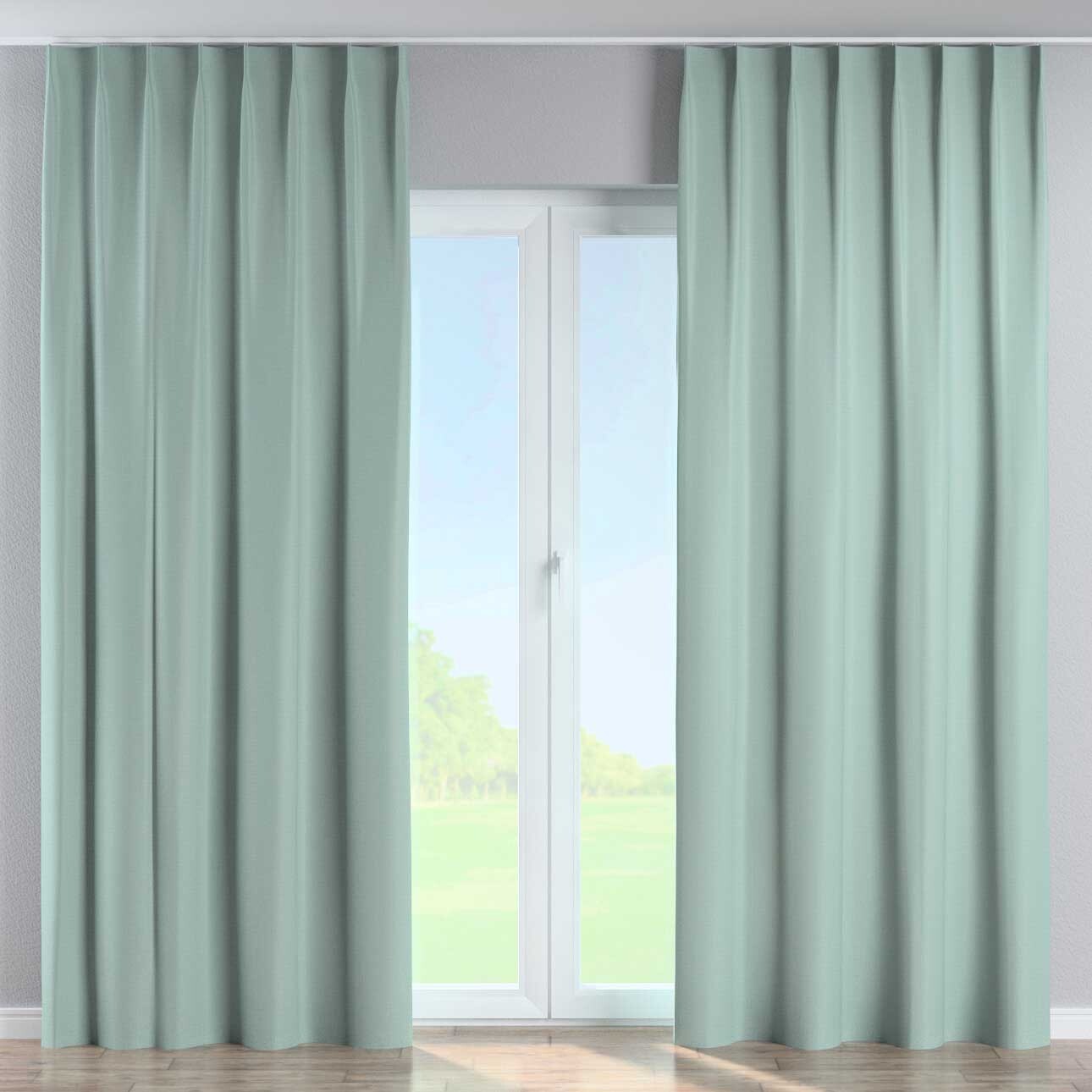 Vorhang mit flämischen 1-er Falten, mintgrün, Blackout (verdunkelnd) (269-6 günstig online kaufen