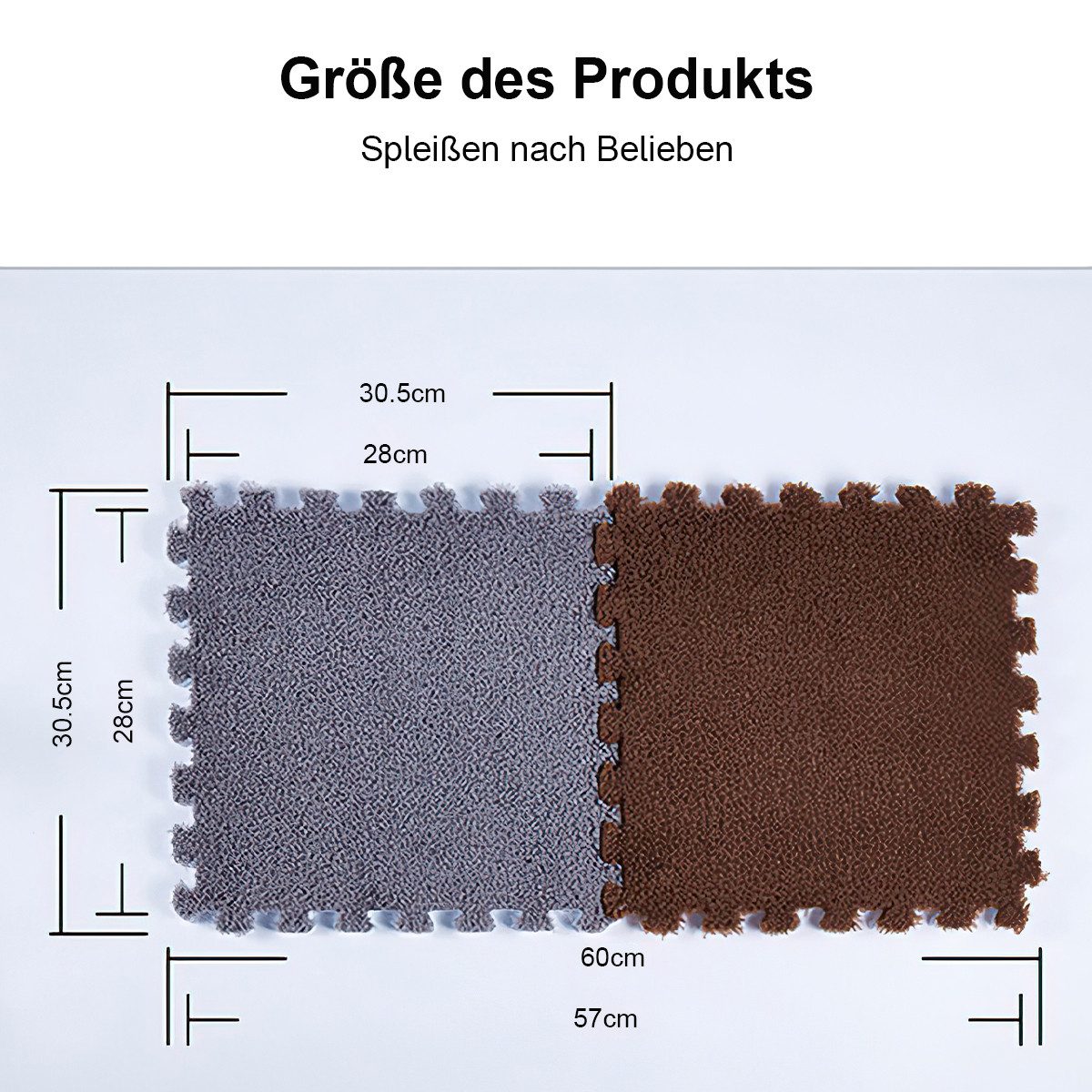 DOPWii Teppich 10 Stück Fußmatten,EVA,Schneidbar,Frei Spleißbar, günstig online kaufen