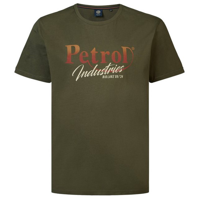 Petrol Industries Rundhalsshirt Petrol Industries XXL T-Shirt Logoprint oli günstig online kaufen