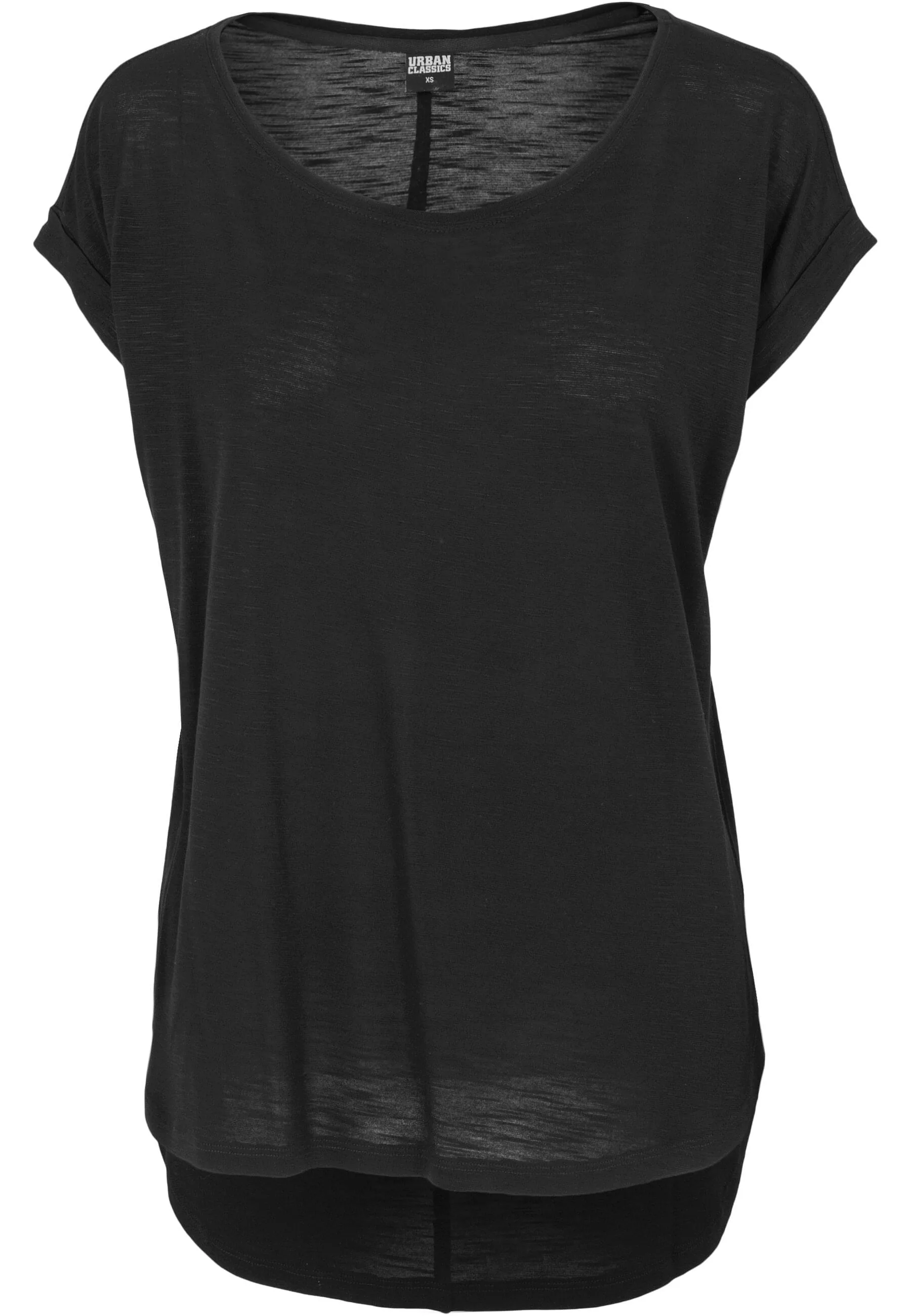 URBAN CLASSICS Kurzarmshirt "Urban Classics Damen Ladies Long Back Shaped S günstig online kaufen