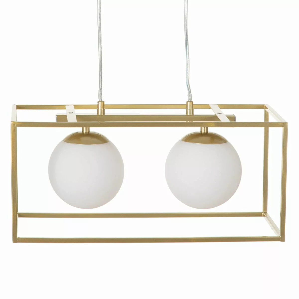 Deckenlampe 45 X 20 X 20 Cm Kristall Gold Metall Weiß günstig online kaufen