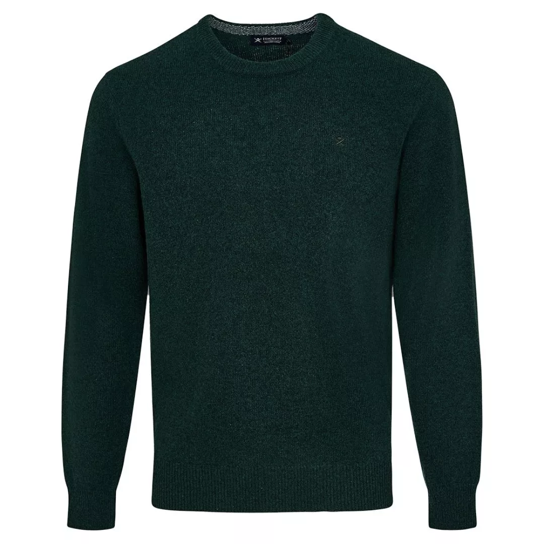 Hackett Lambswool Rundhalsausschnitt Sweater 2XL Forest Green günstig online kaufen