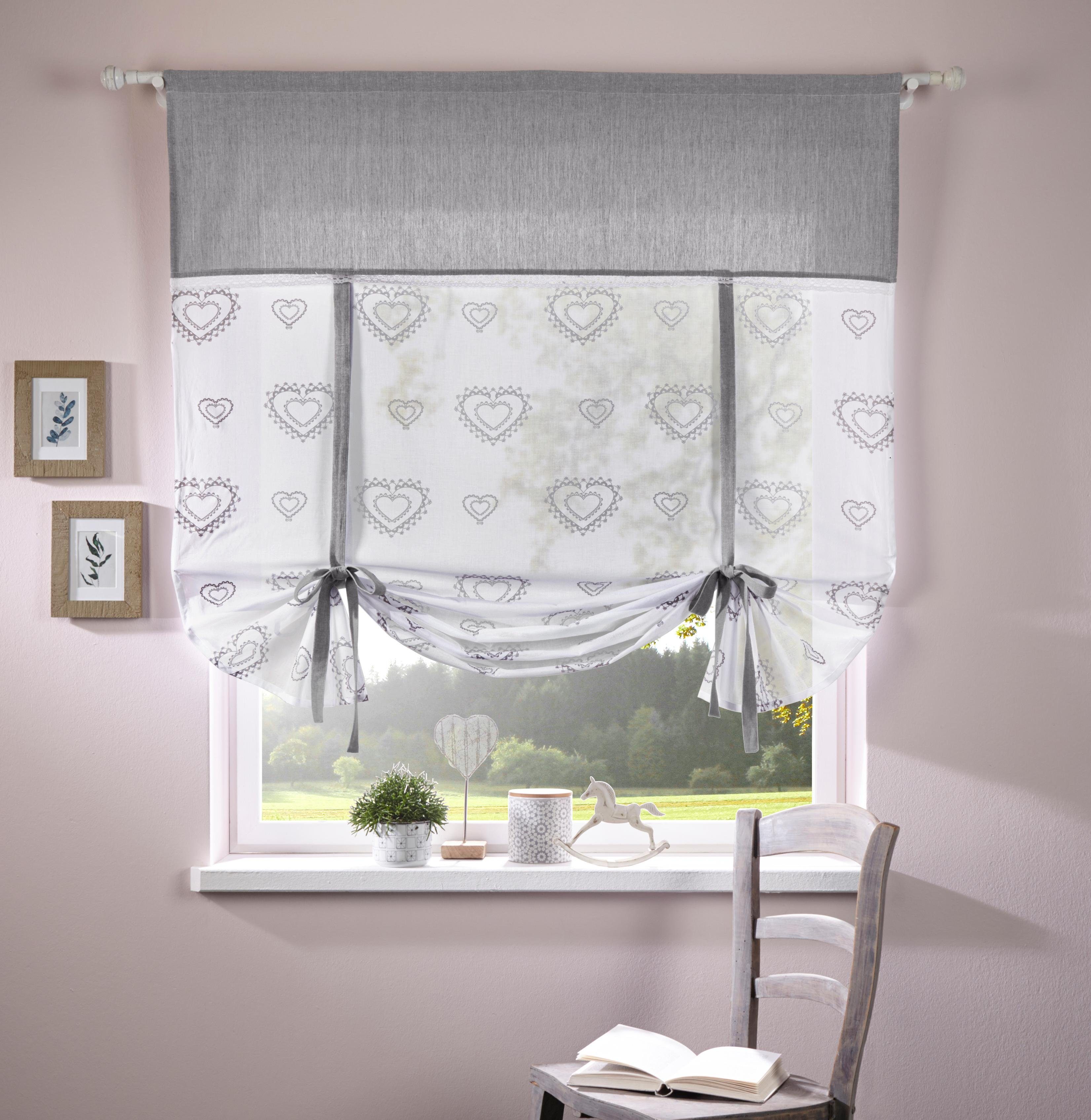my home Gardine Louis, Stangendurchzug (1 günstig online kaufen