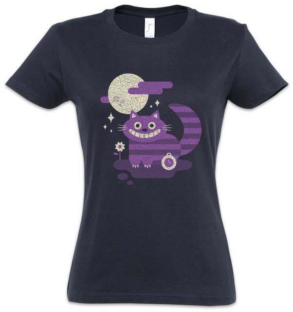 Urban Backwoods Print-Shirt Cheshire Cat Damen T-Shirt Alice Cat im Cats in günstig online kaufen