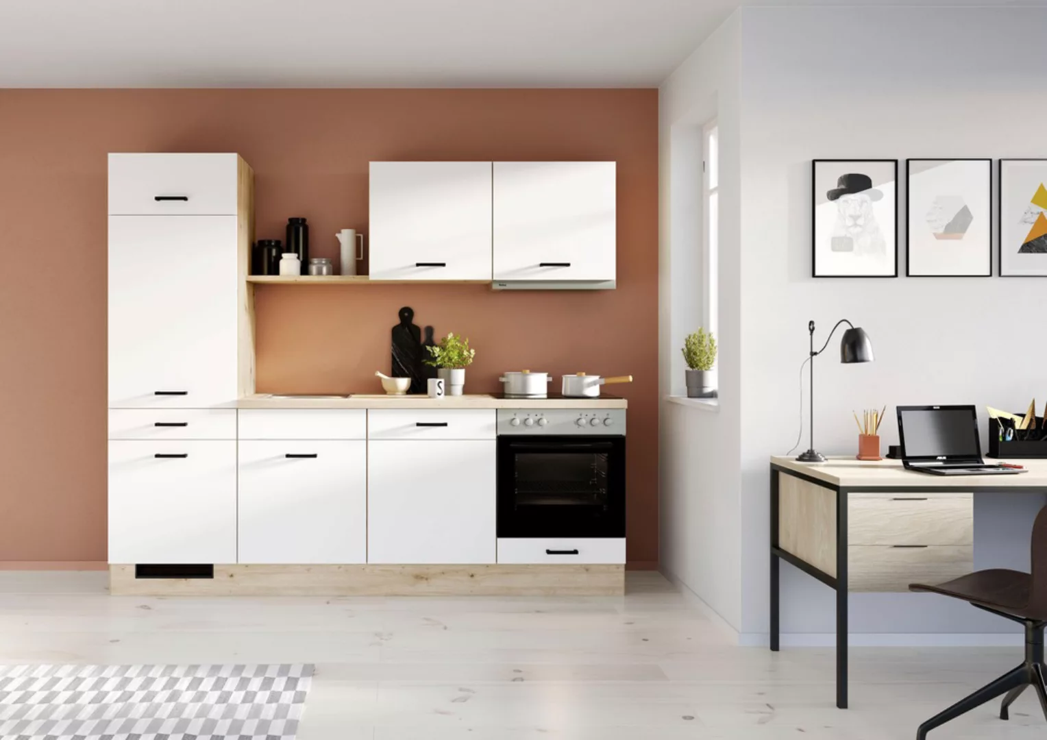 IMPULS KÜCHEN Küche ""Porto", Ausrichtung wählbar, Schubkästen mit Soft-Clo günstig online kaufen