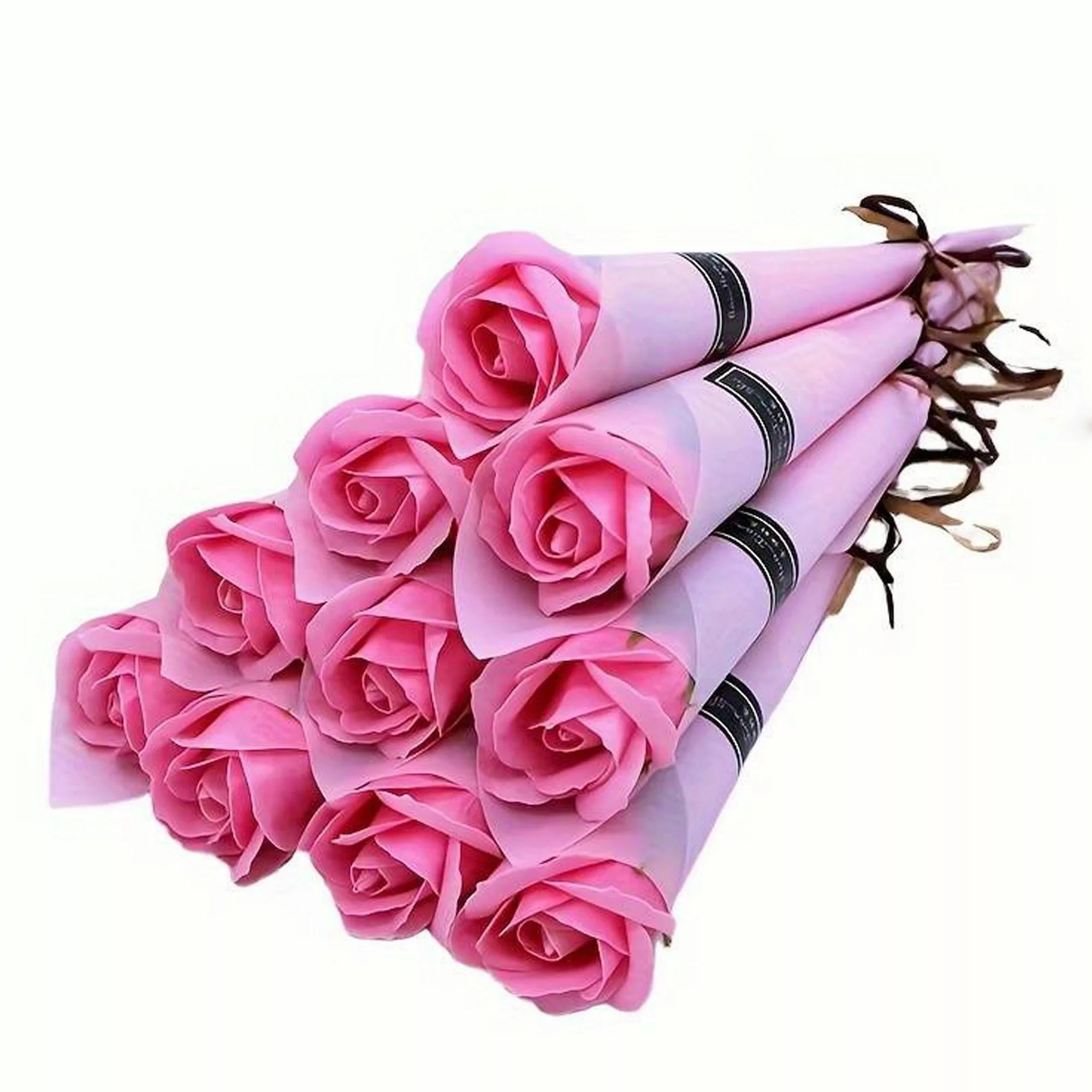 Kunstblumenstrauß 1x Rose in rot, lila günstig online kaufen