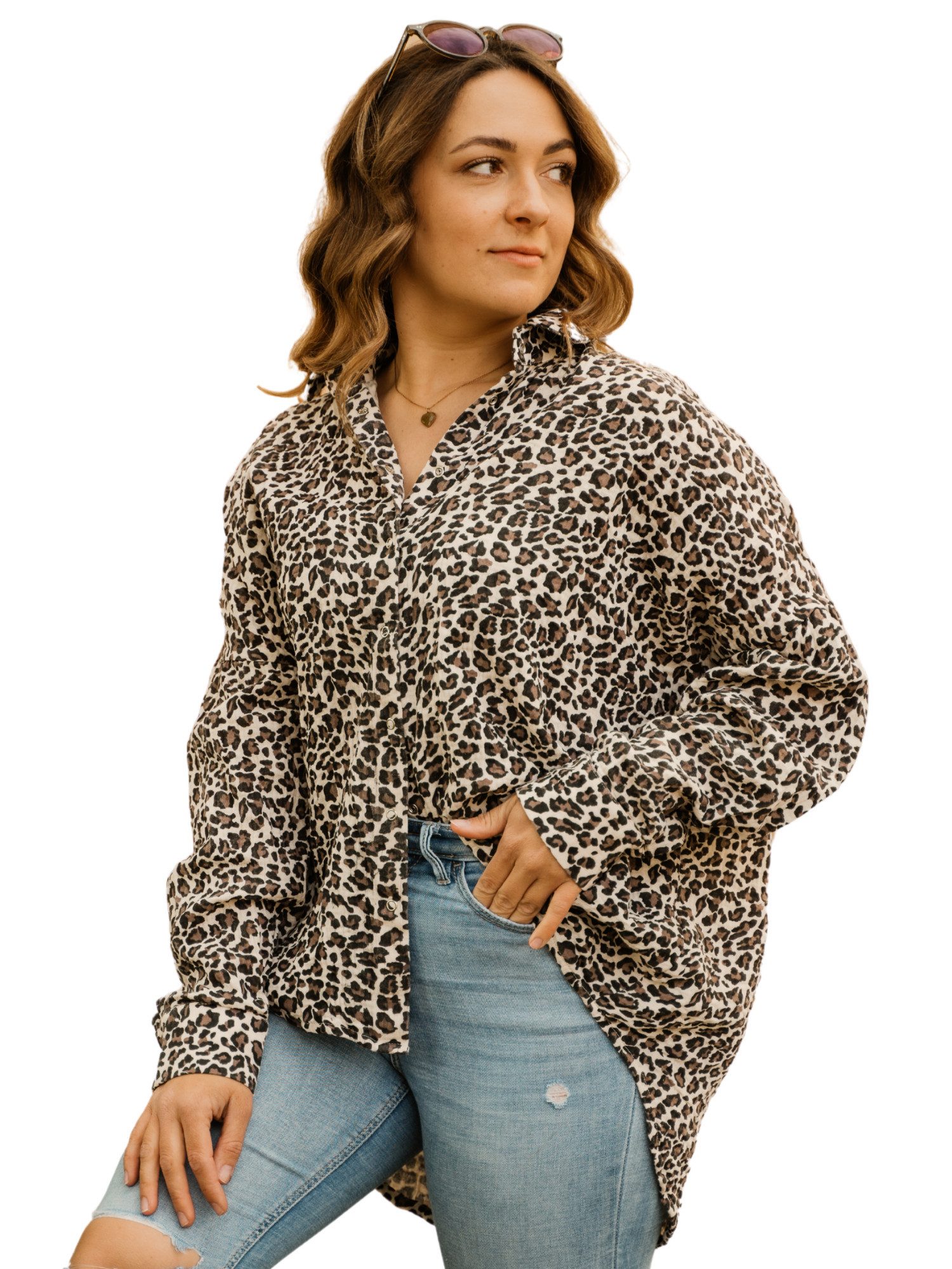 hutch&putch Langarmbluse Musselin Oversize Bluse - günstig online kaufen