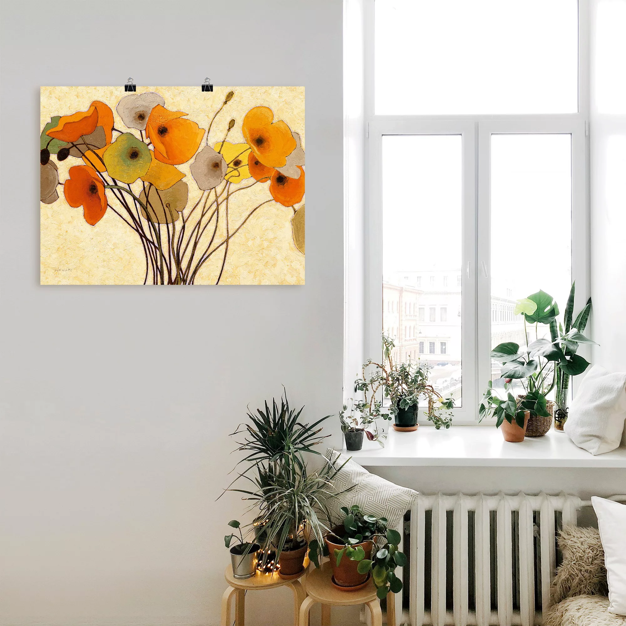 Artland Wandbild "Kürbismohn I", Blumen, (1 St.), als Leinwandbild, Poster, günstig online kaufen