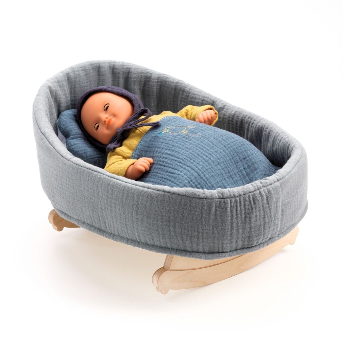 DJECO Puppenbett POMEA Puppenwiege Blue Dream günstig online kaufen