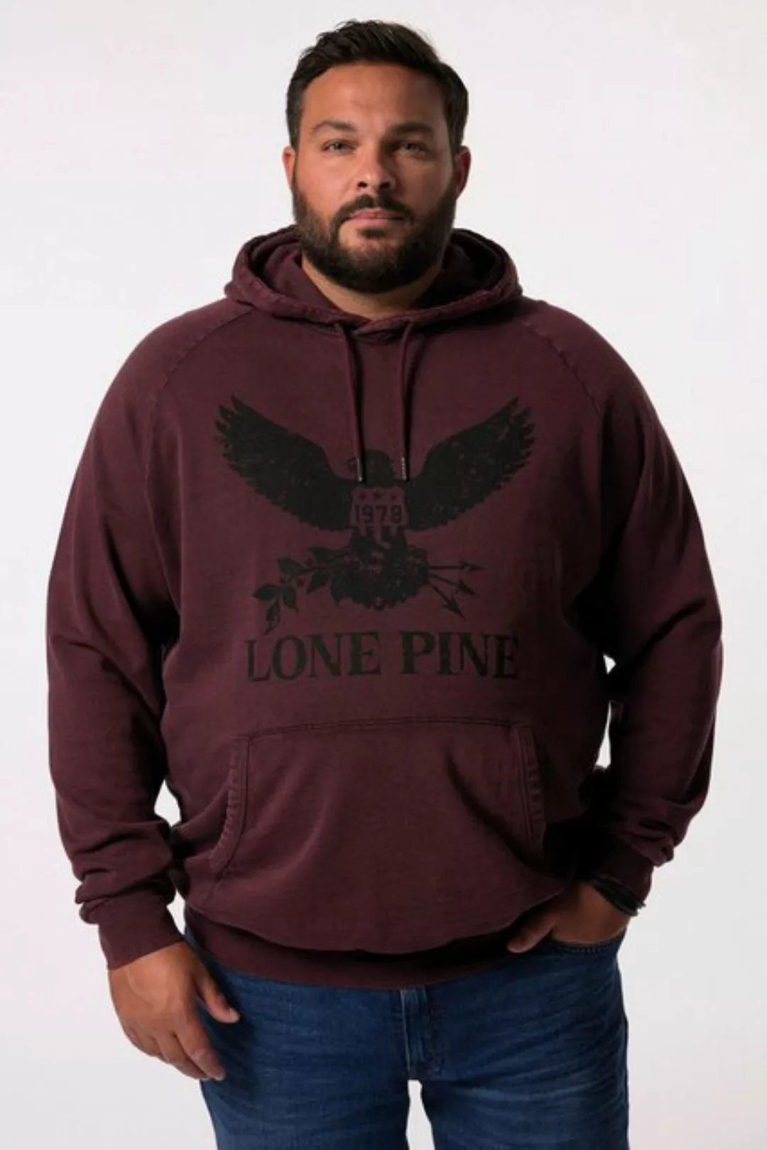 John F. Gee Fleecejacke John F. Gee Hoodie Vintage Look Print bis 8 XL günstig online kaufen