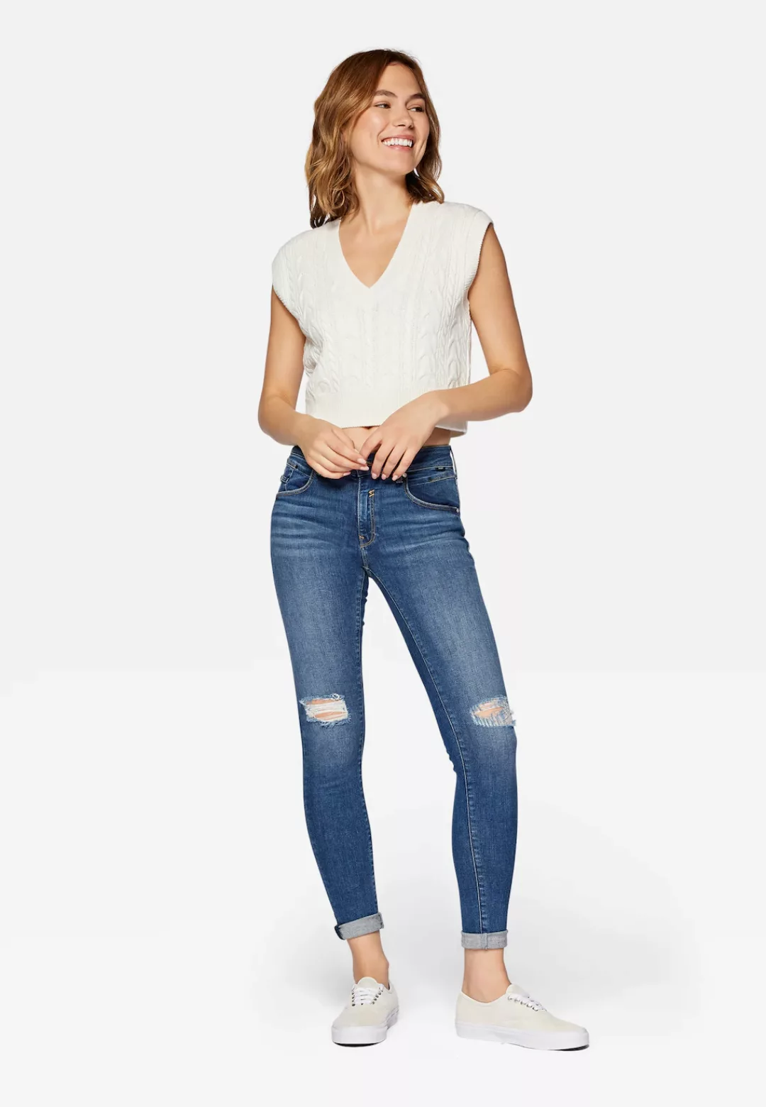 Mavi Röhrenjeans "LEXY", Cropped Super Skinny Jeans günstig online kaufen