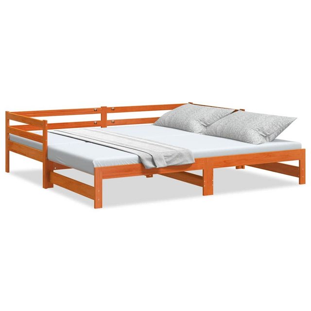 vidaXL Bett, Tagesbett Ausziehbar ohne Matratzen 90x190 cm Massivholz günstig online kaufen