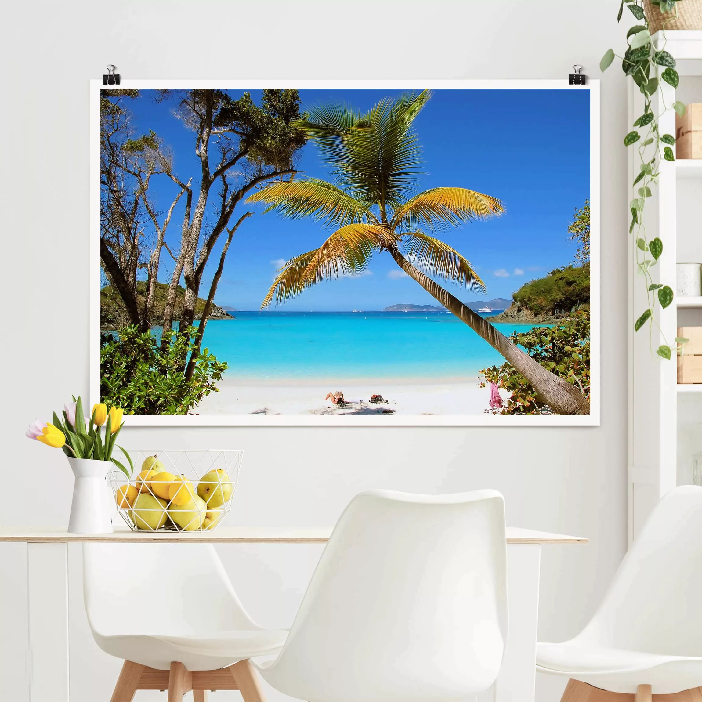 Poster Strand - Querformat Les Seychelles günstig online kaufen
