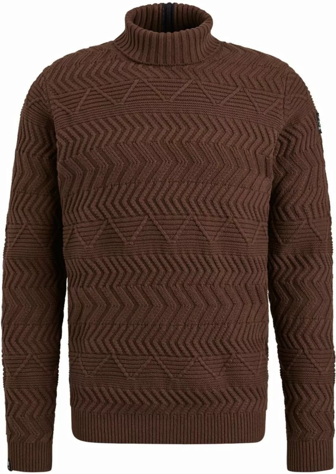 Vanguard Knitted Rollkragenpullover Braun - Größe 3XL günstig online kaufen