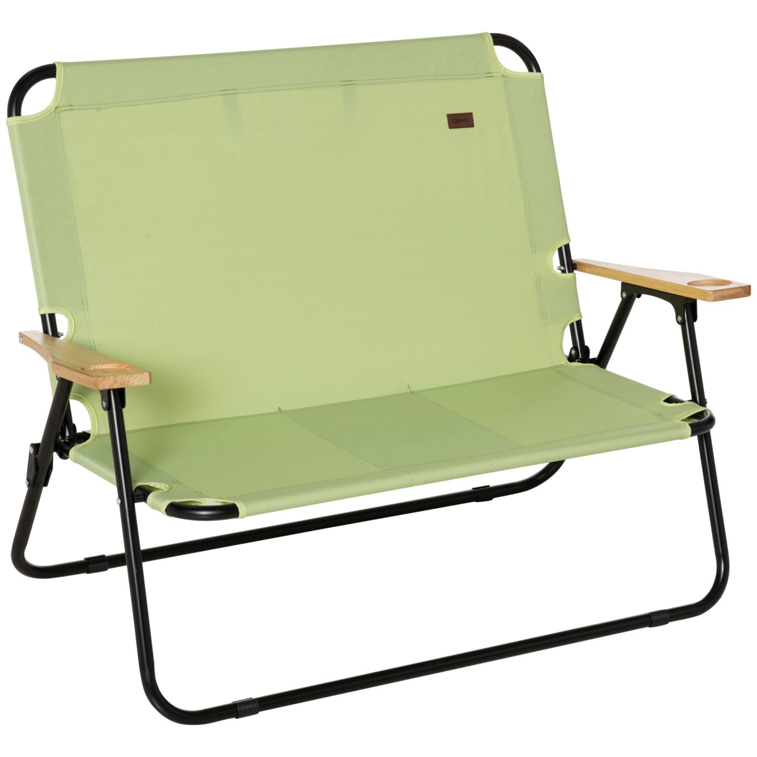 Outsunny Campingstuhl Gartenstuhl, 2-Sitzer Regiestuhl (Klappstuhl, günstig online kaufen