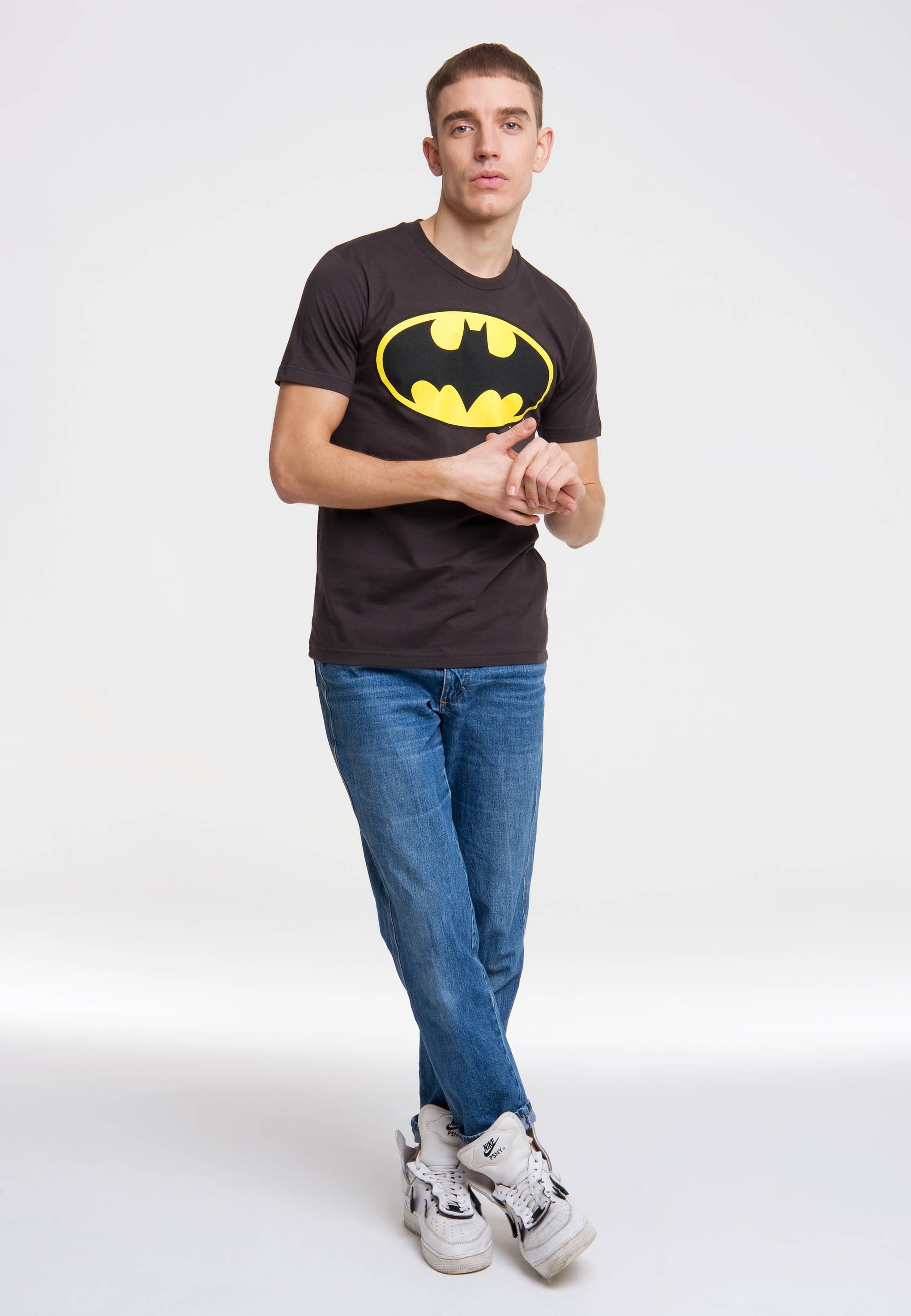 LOGOSHIRT T-Shirt "BATMAN - LOGO", mit coolem Frontprint günstig online kaufen