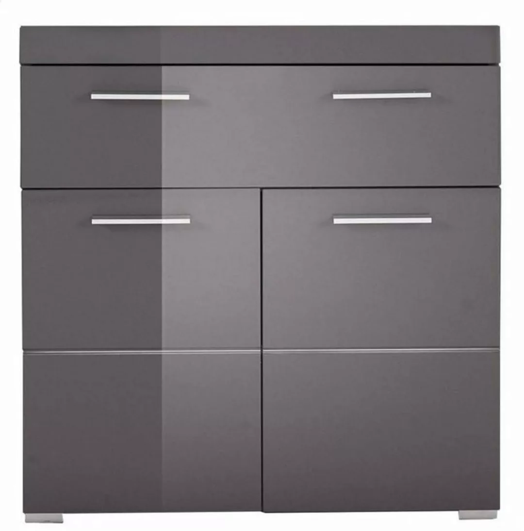 trendteam Unterschrank Amanda (Badschrank in grau Hochglanz, Breite 73 cm) günstig online kaufen