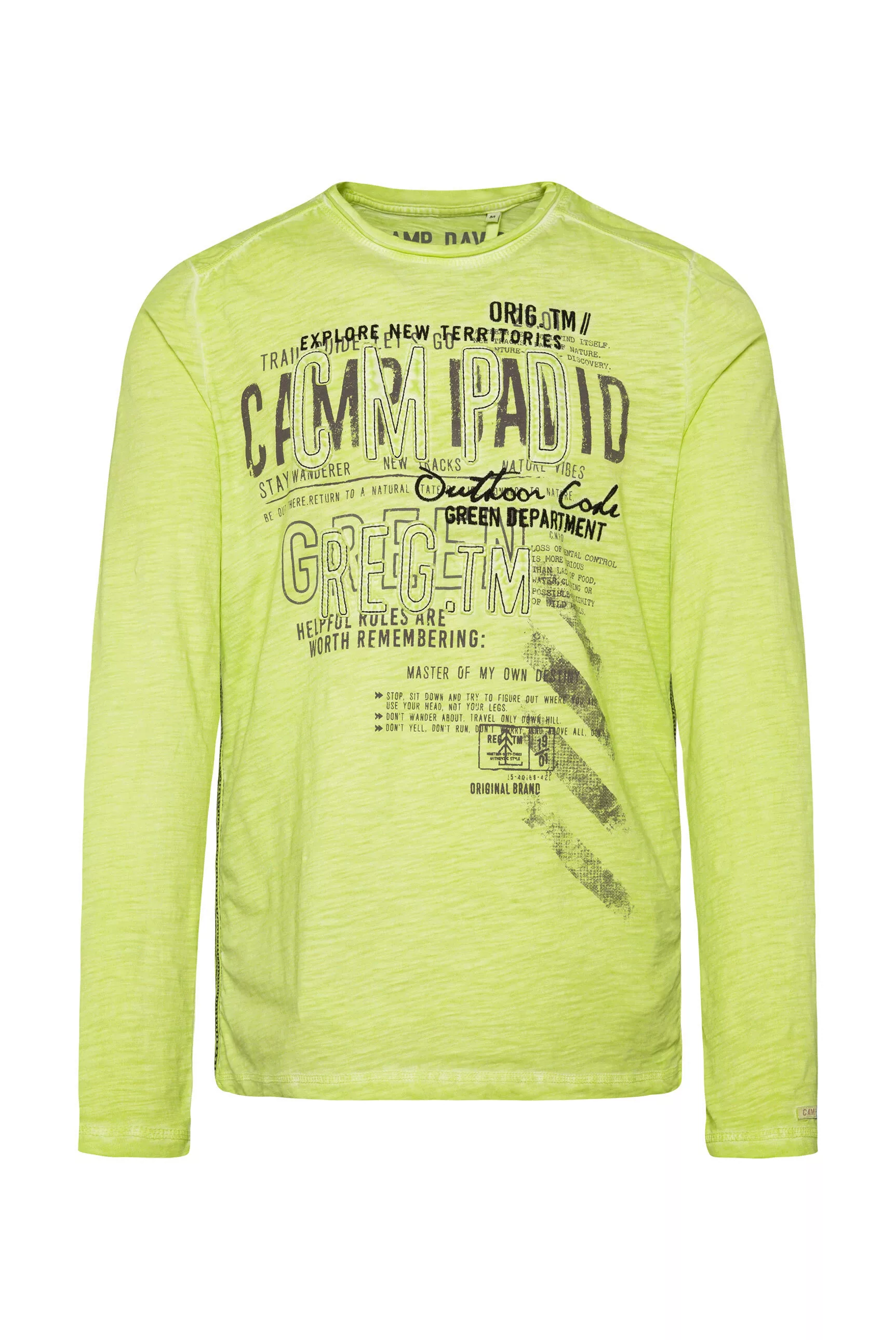 CAMP DAVID Langarmshirt, aus Bio-Baumwolle günstig online kaufen