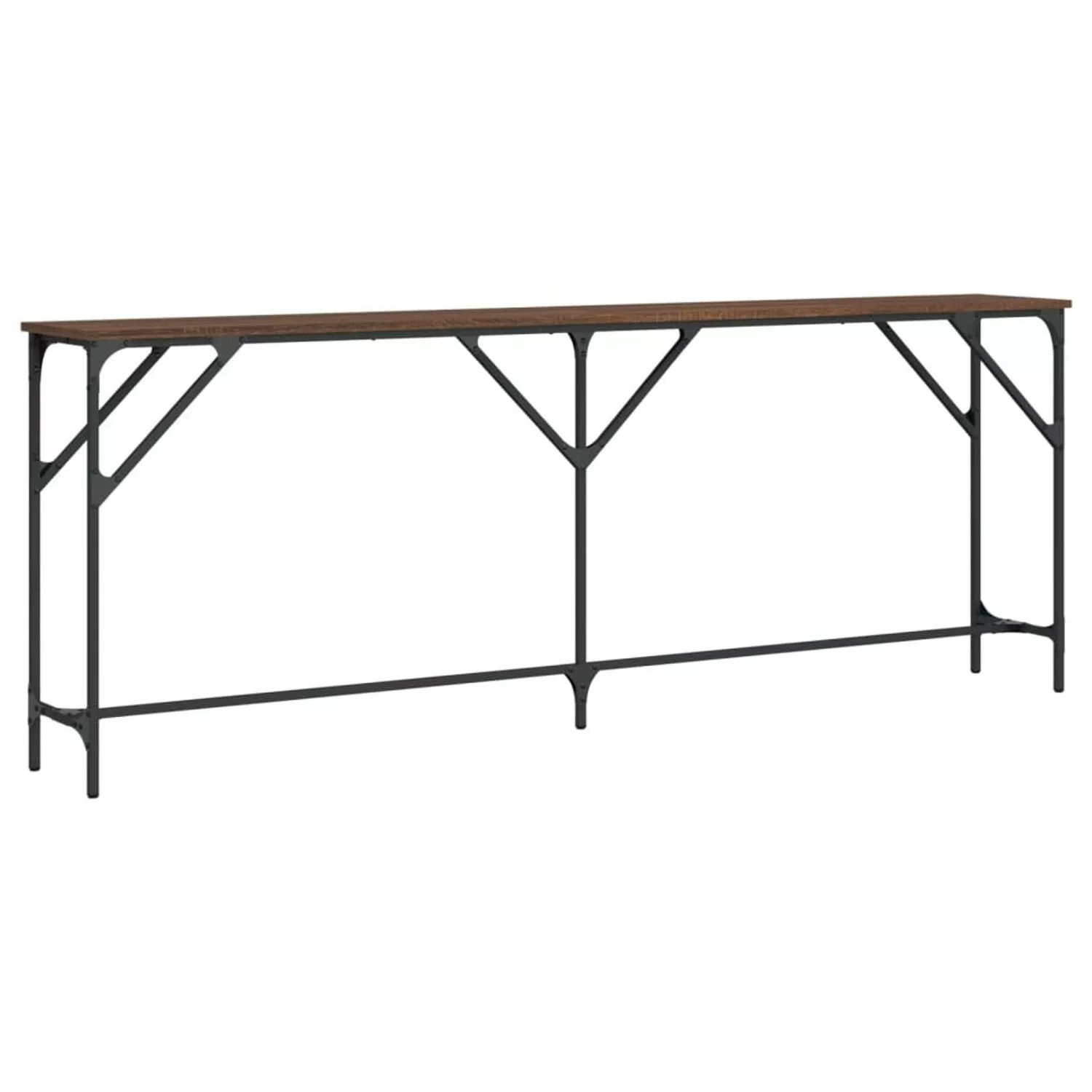 vidaXL Konsolentisch Braun Eichen-Optik 200x29x75 cm Holzwerkstoff günstig online kaufen