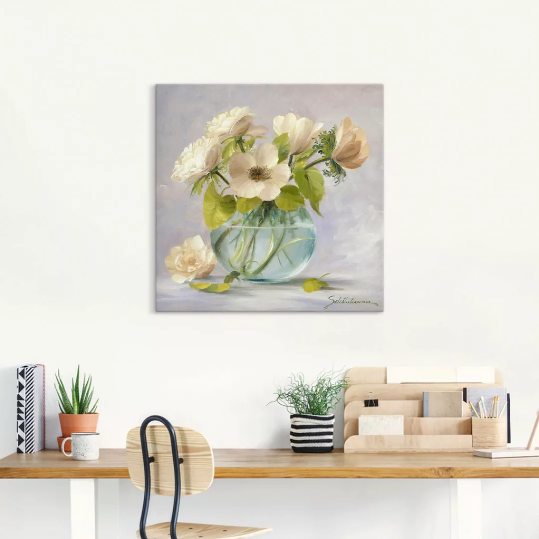 Artland Wandbild »Gelbe Windröschen«, Blumen, (1 St.), als Leinwandbild, Po günstig online kaufen