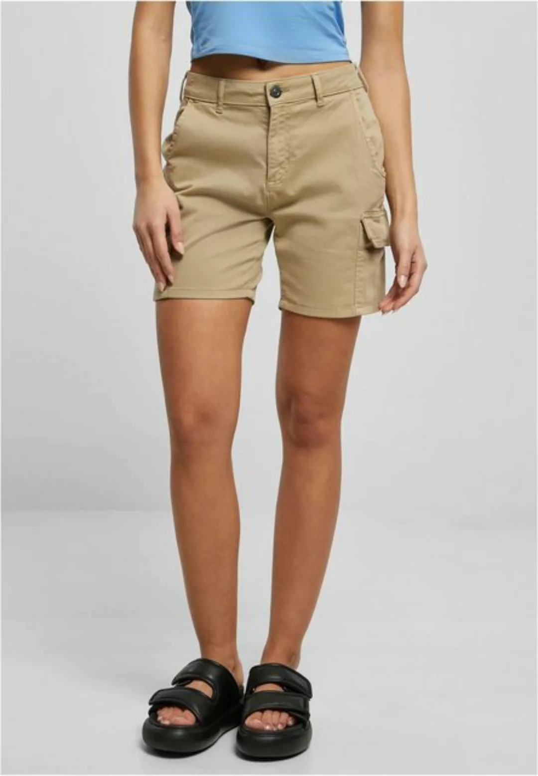 URBAN CLASSICS Cargohose "Urban Classics Damen Ladies High Waist Cargo Shor günstig online kaufen