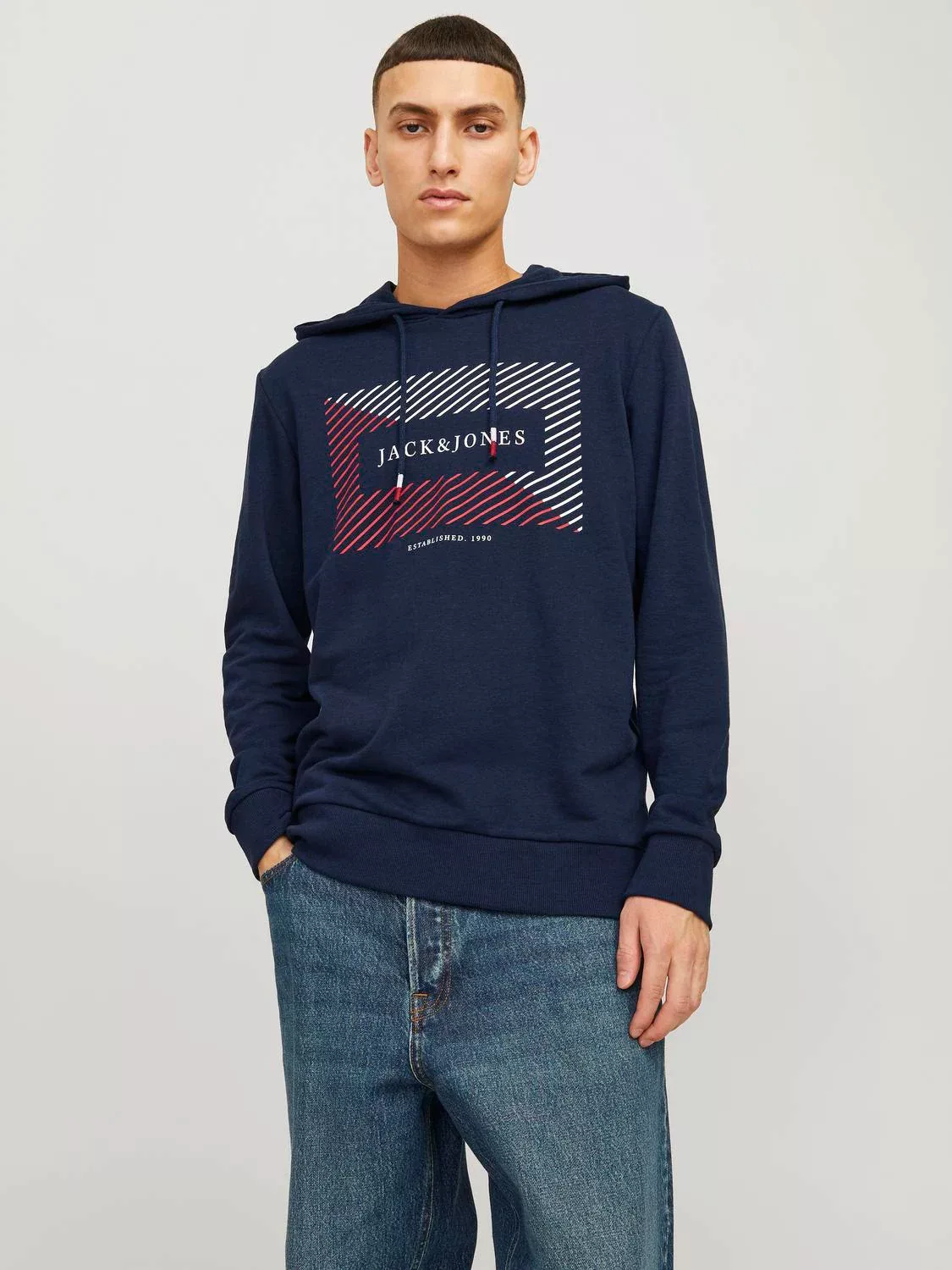 Jack & Jones Hoodie "JJCYRUS SWEAT HOOD: Komfortable Baumwollmischung mit c günstig online kaufen