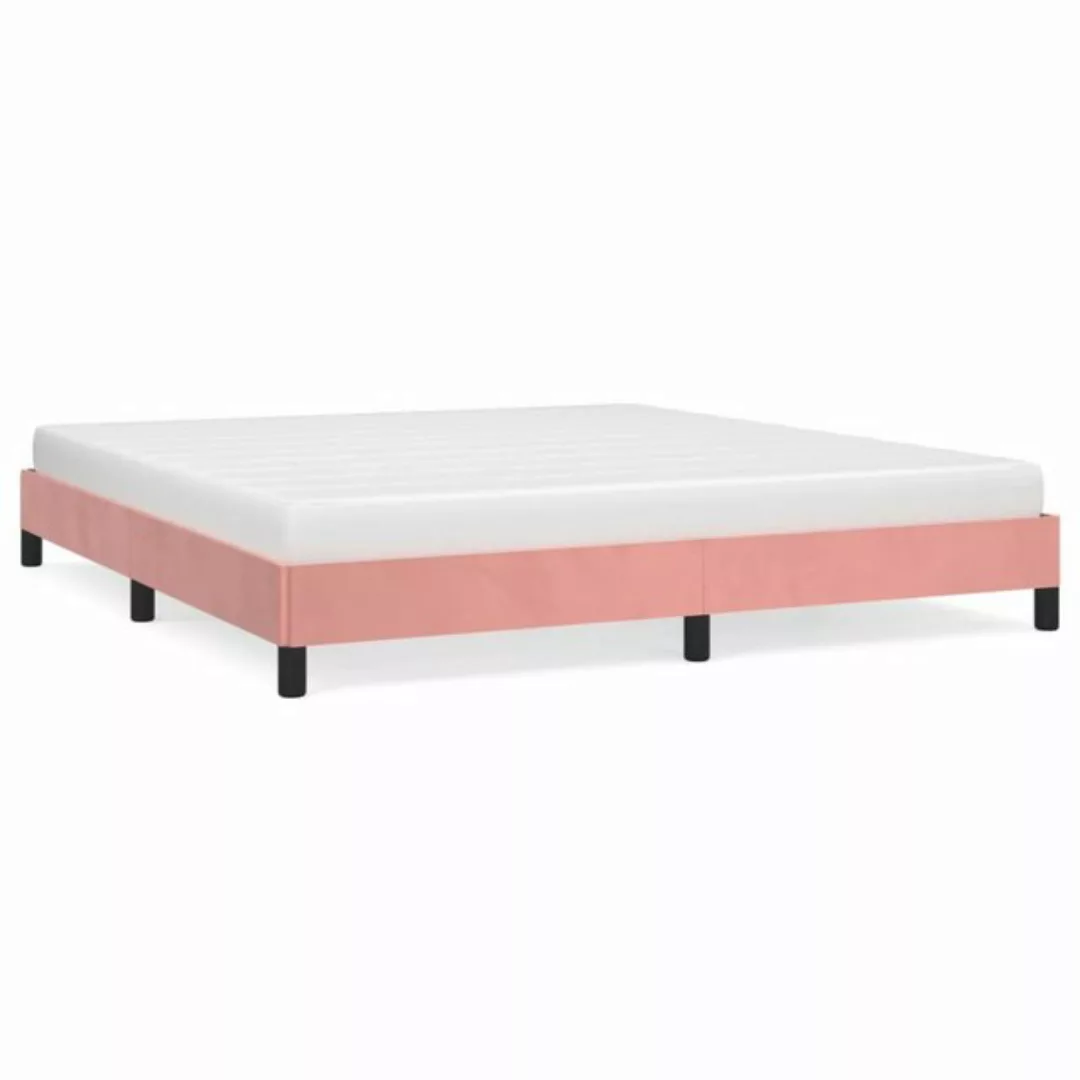 furnicato Bett Bettgestell Rosa 180x200 cm Samt günstig online kaufen