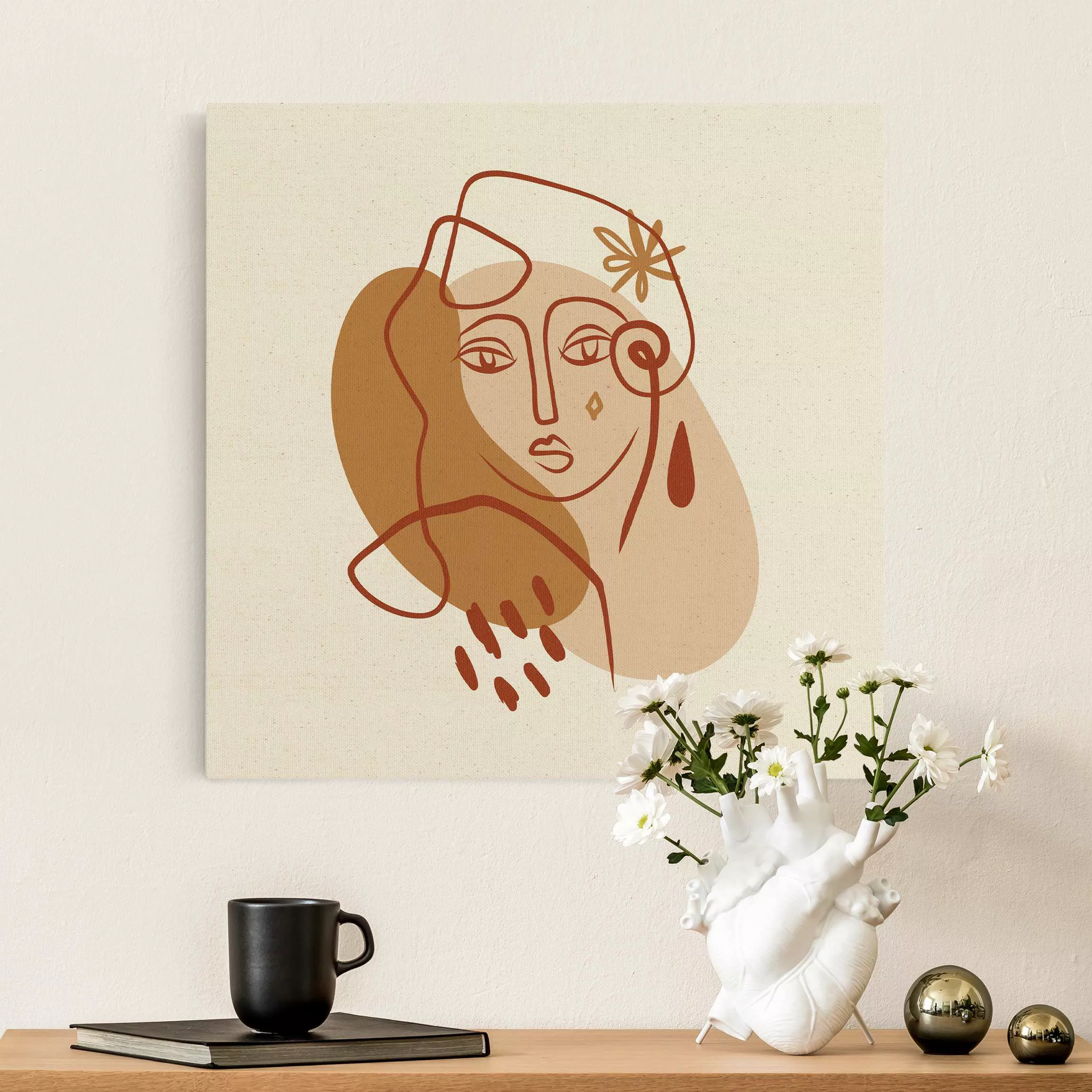 Leinwandbild auf Naturcanvas Picasso Interpretation - Die Muse günstig online kaufen