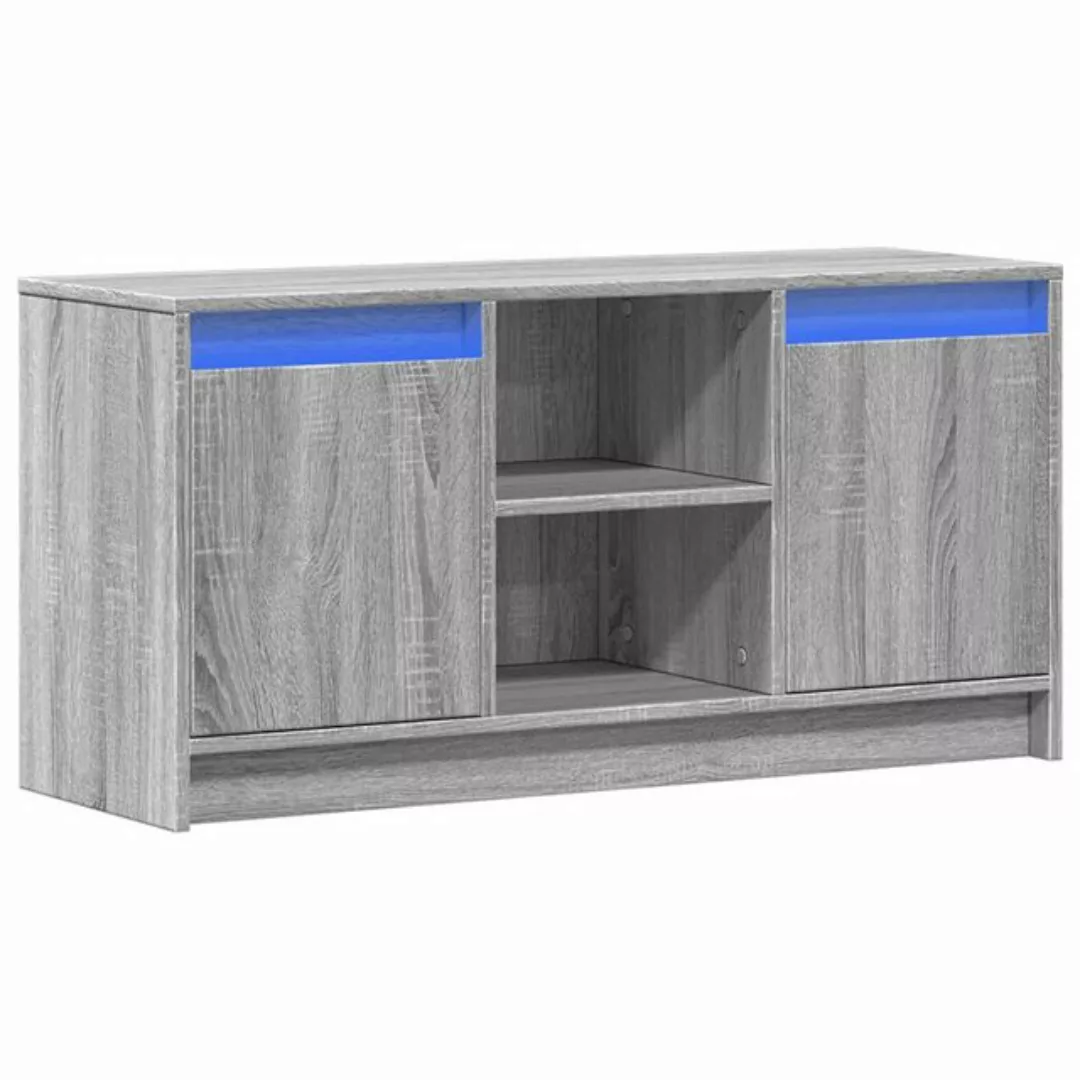 vidaXL TV-Schrank TV-Schrank mit LED-Beleuchtung Grau Sonoma 100x34x50 cm ( günstig online kaufen