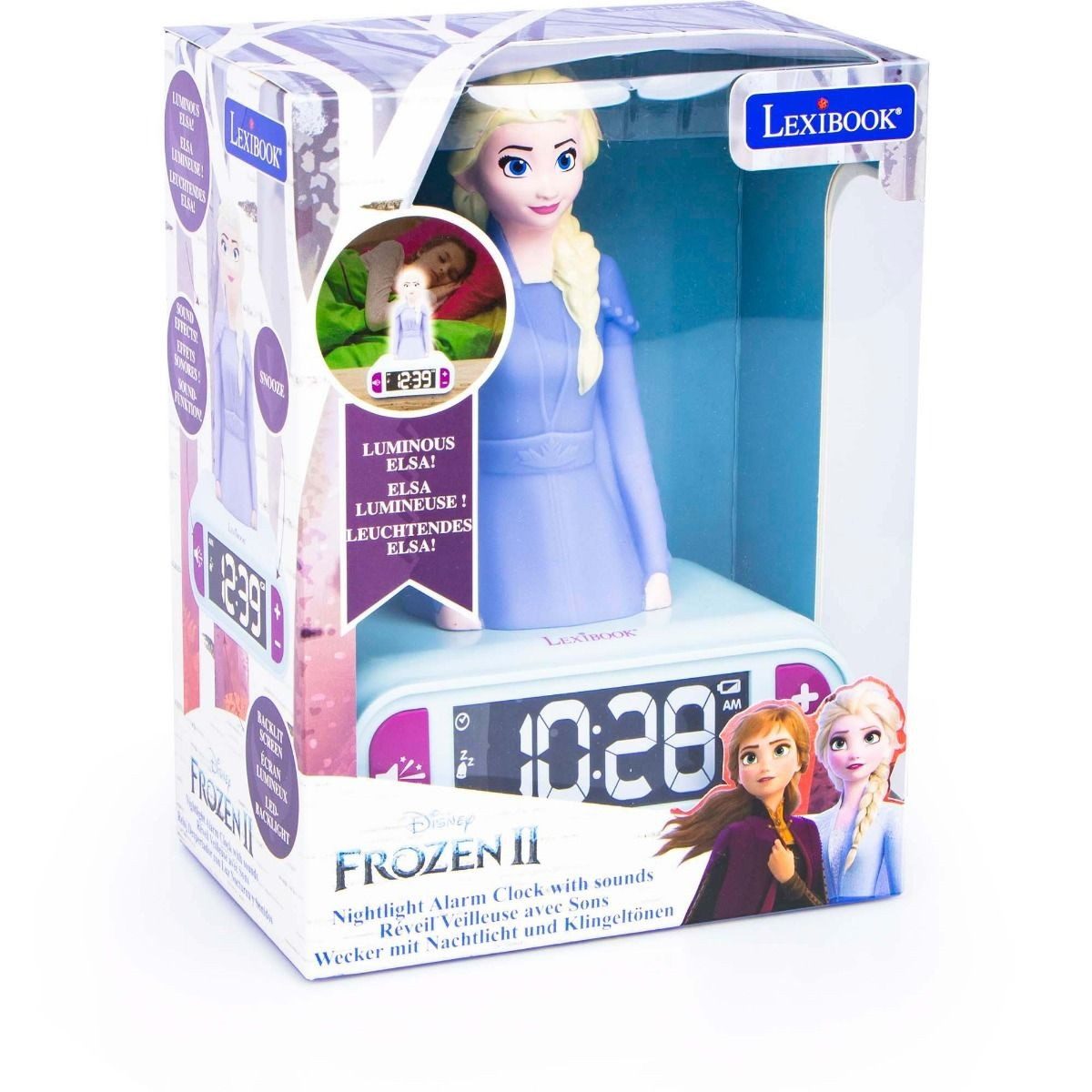 Disney Frozen Wecker mit Nachtlicht und günstig online kaufen
