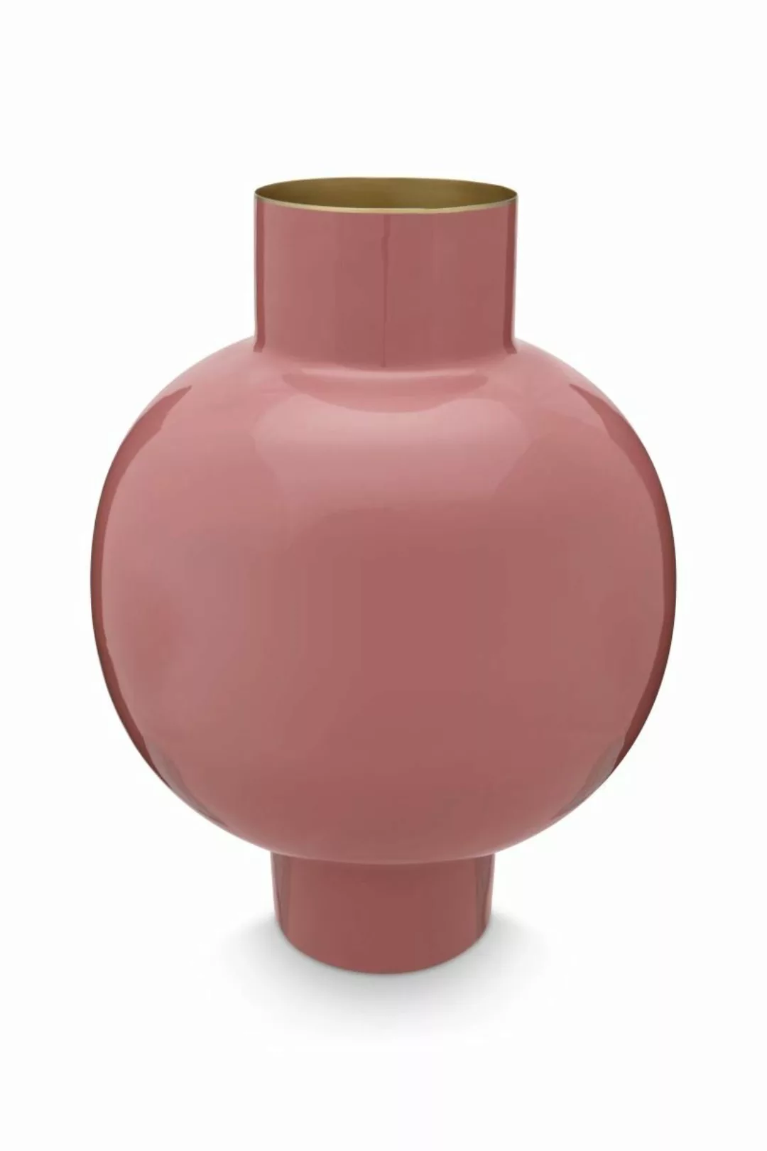 PIP STUDIO Vasen Vase Metal groß pink 31,5 x 42 cm (pink) günstig online kaufen