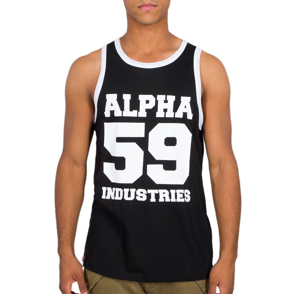 Alpha Industries 59 Ärmelloses T-shirt XS Black günstig online kaufen