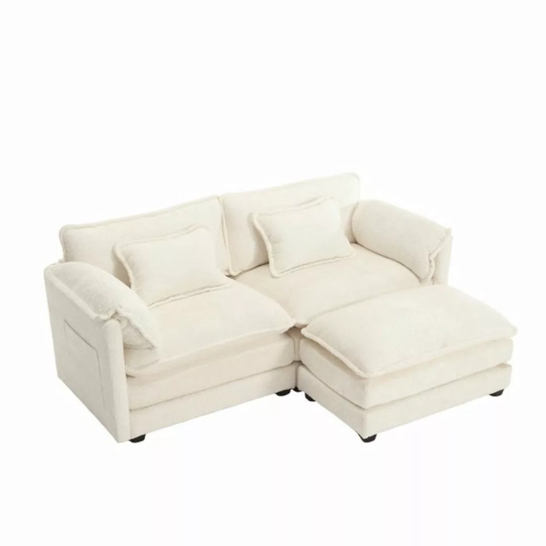 MODFU Sofa Loungesofa Küchensofa Kindersofa, Modernes 2-Sitzer-Sofa mit Che günstig online kaufen