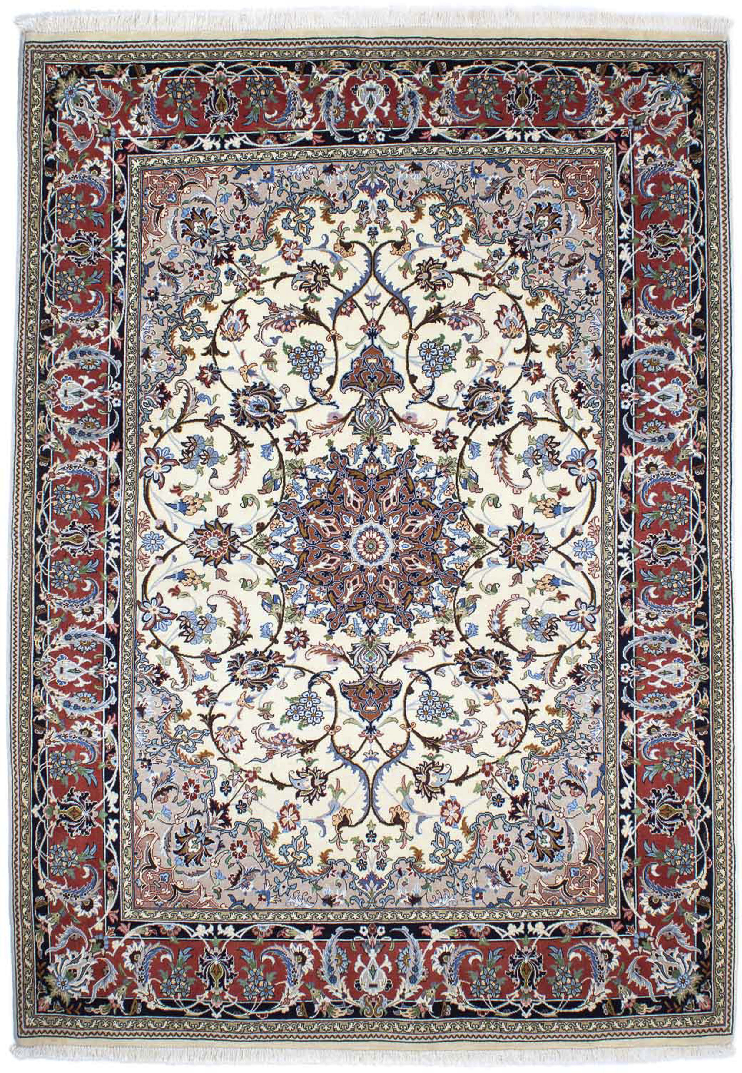 morgenland Orientteppich »Perser - Ghom - 253 x 180 cm - beige«, rechteckig günstig online kaufen