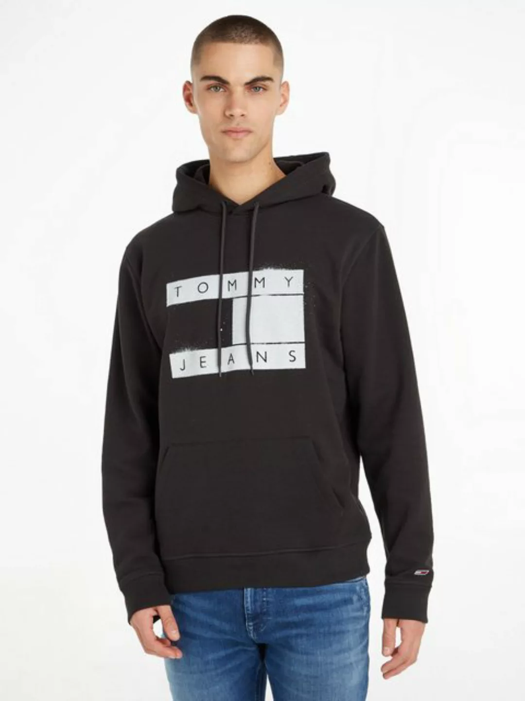 Tommy Jeans Kapuzensweatshirt TJM REG FLAG SPRAY HOODIE günstig online kaufen