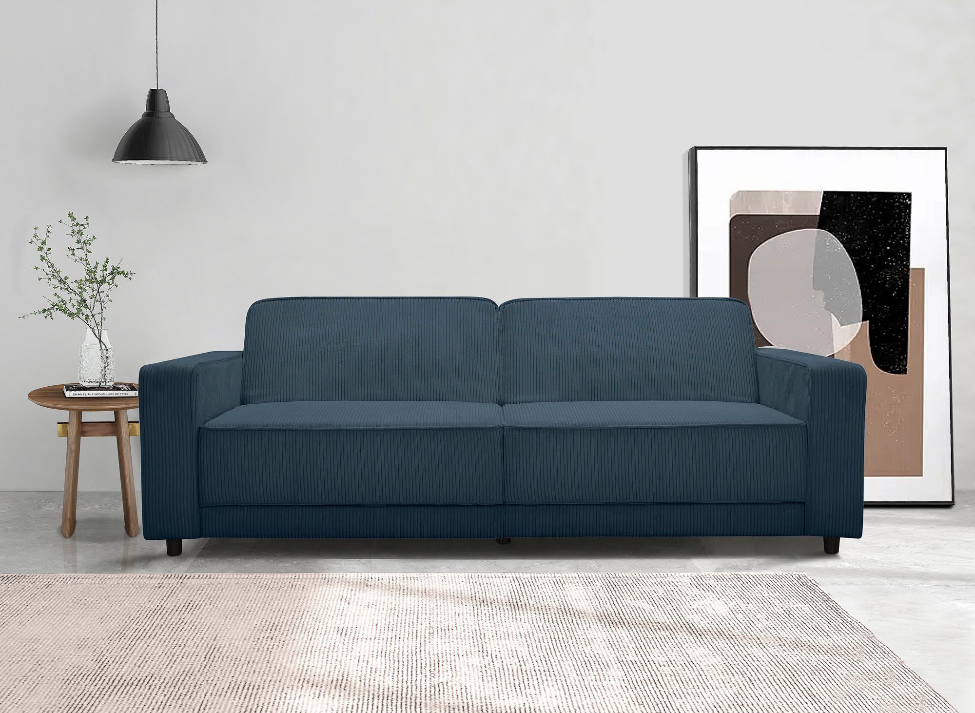 Dorel Home 3-Sitzer "ALLIE Schlafsofa 225 cm", Bett-Funktion (108/190cm), t günstig online kaufen