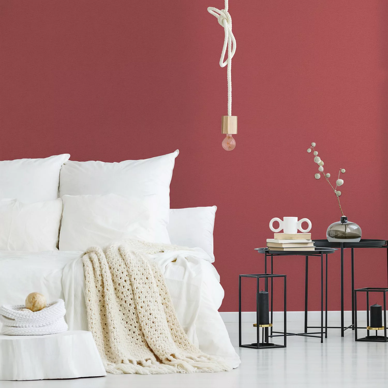 Bricoflor Graue Tapete Einfarbig Wohnzimmer und Schlafzimmer Vliestapete in günstig online kaufen