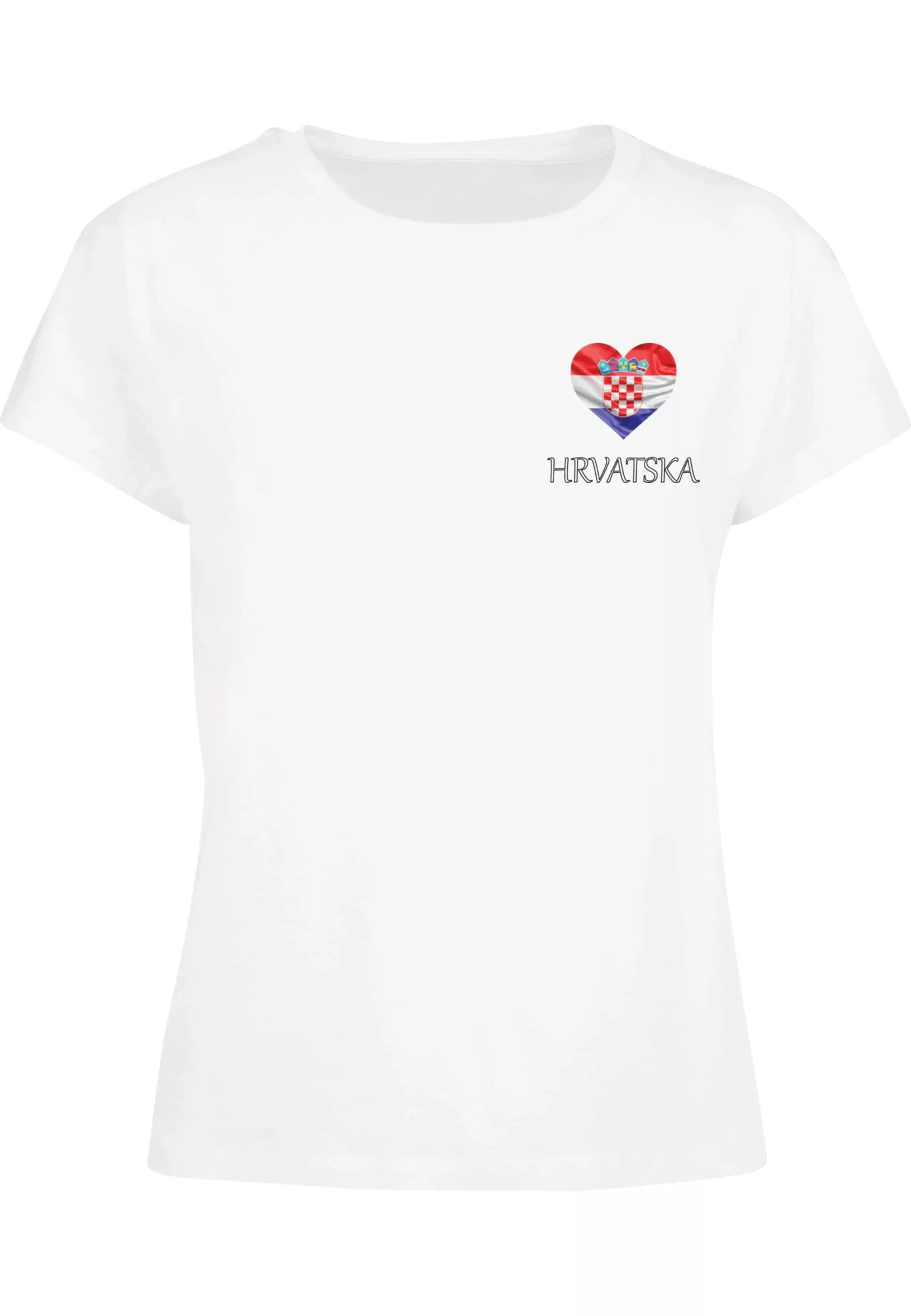 Merchcode T-Shirt "Merchcode Ladies Merchcode Football - Croatia T-shirt" günstig online kaufen