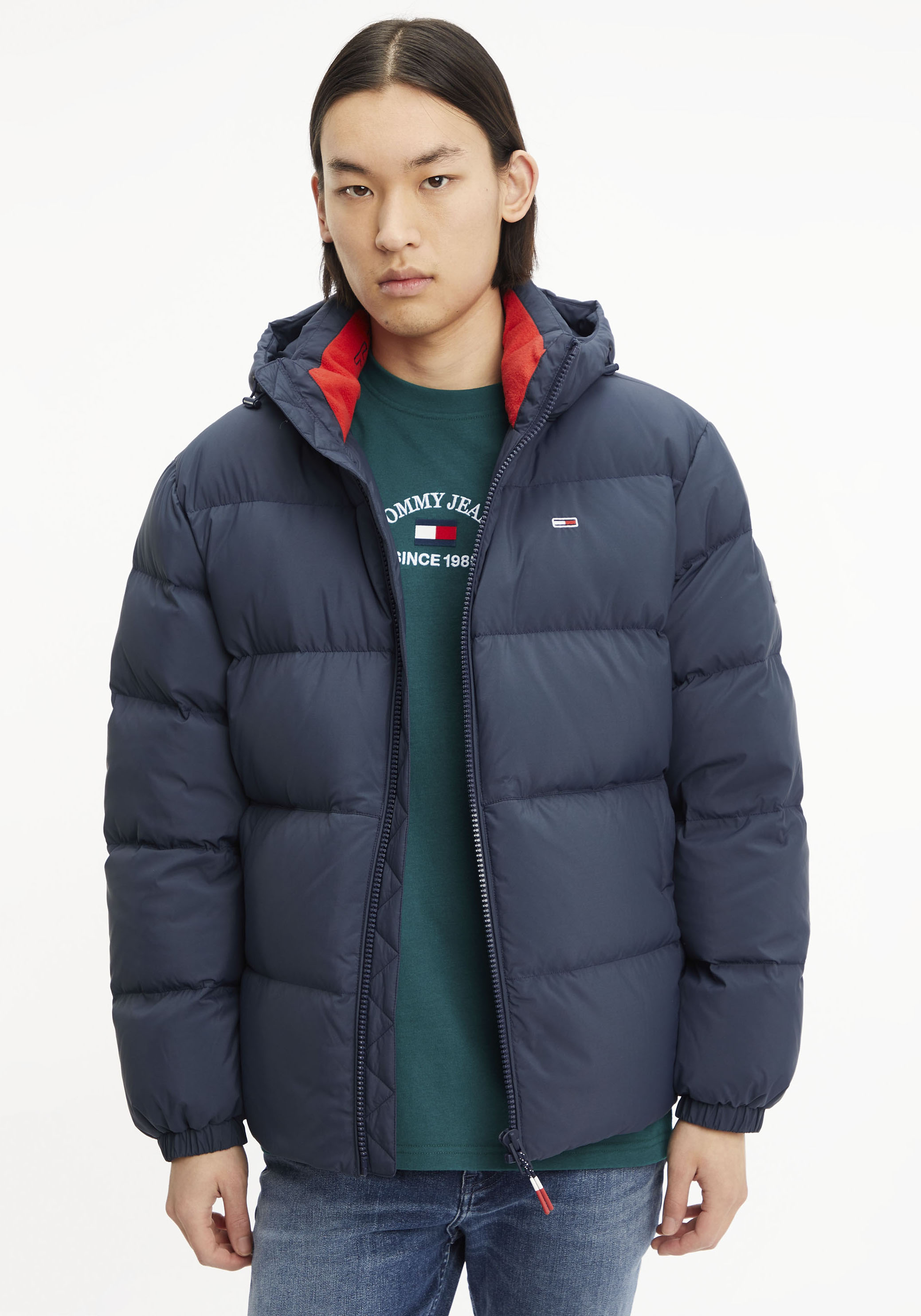 Tommy Jeans Daunenjacke "TJM ESSENTIAL DOWN JACKET", mit Kapuze, mit Tunnel günstig online kaufen