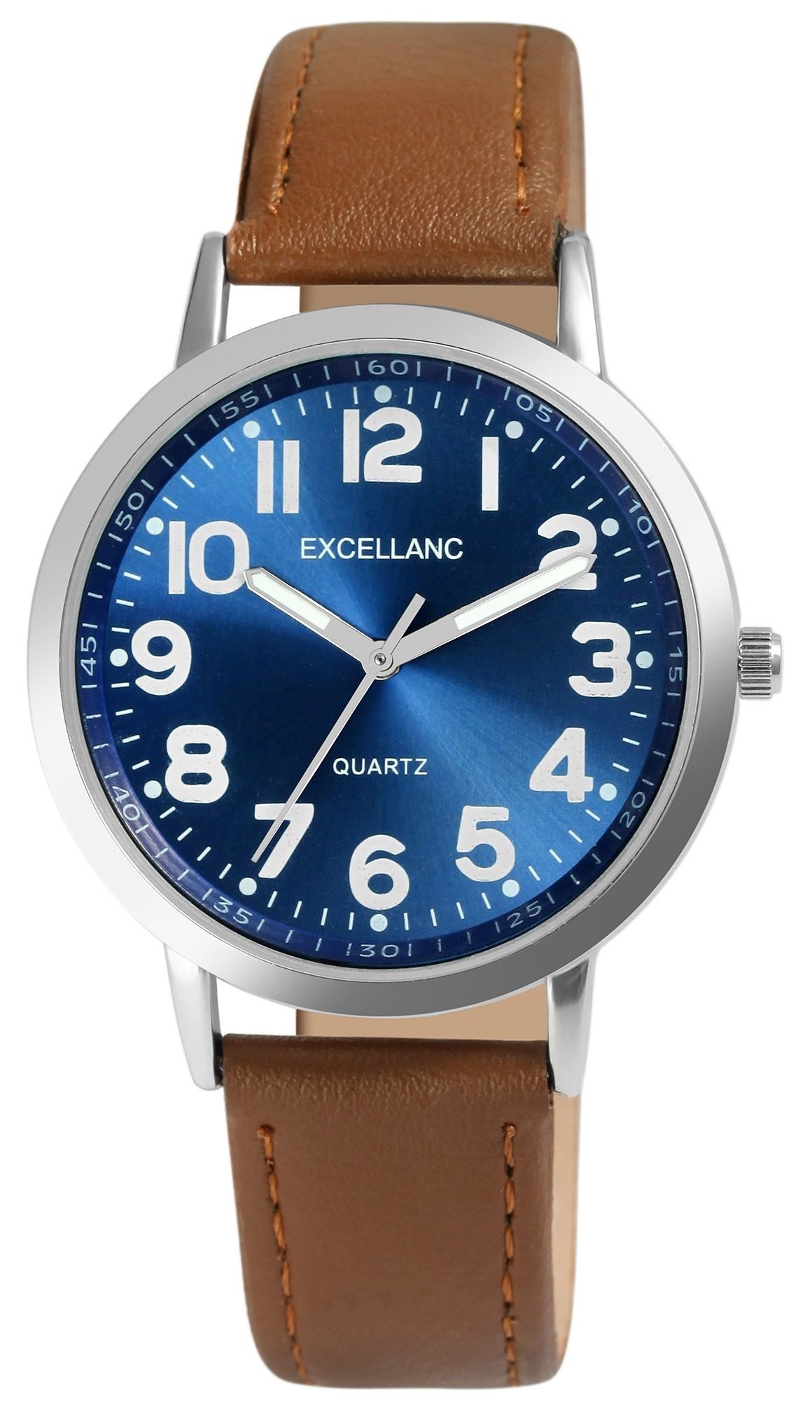 Excellanc Quarzuhr 2900232 Excellanc Herrenuhr Kunstleder günstig online kaufen
